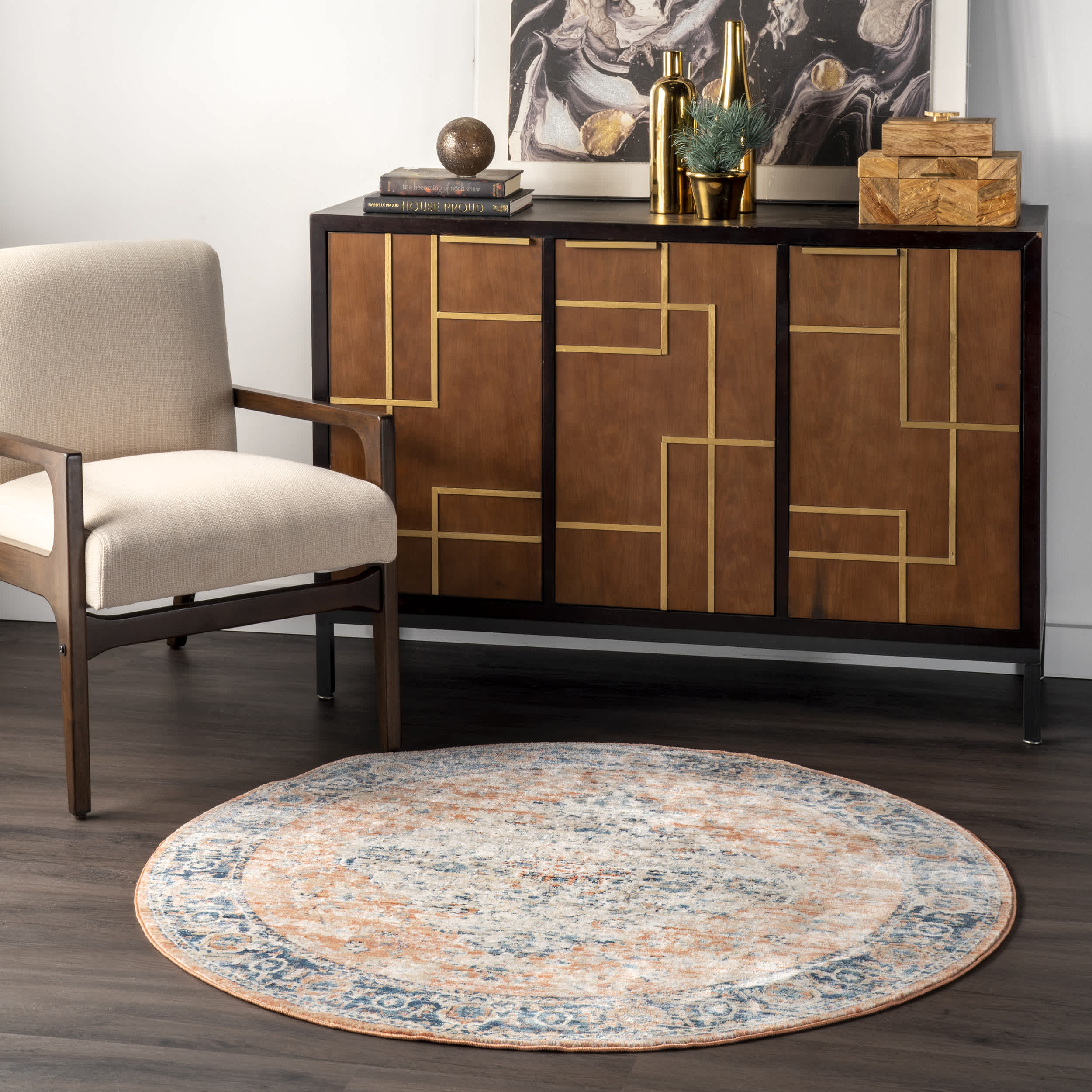 Piper Shaded Snowflakes Area Rug - Image 6