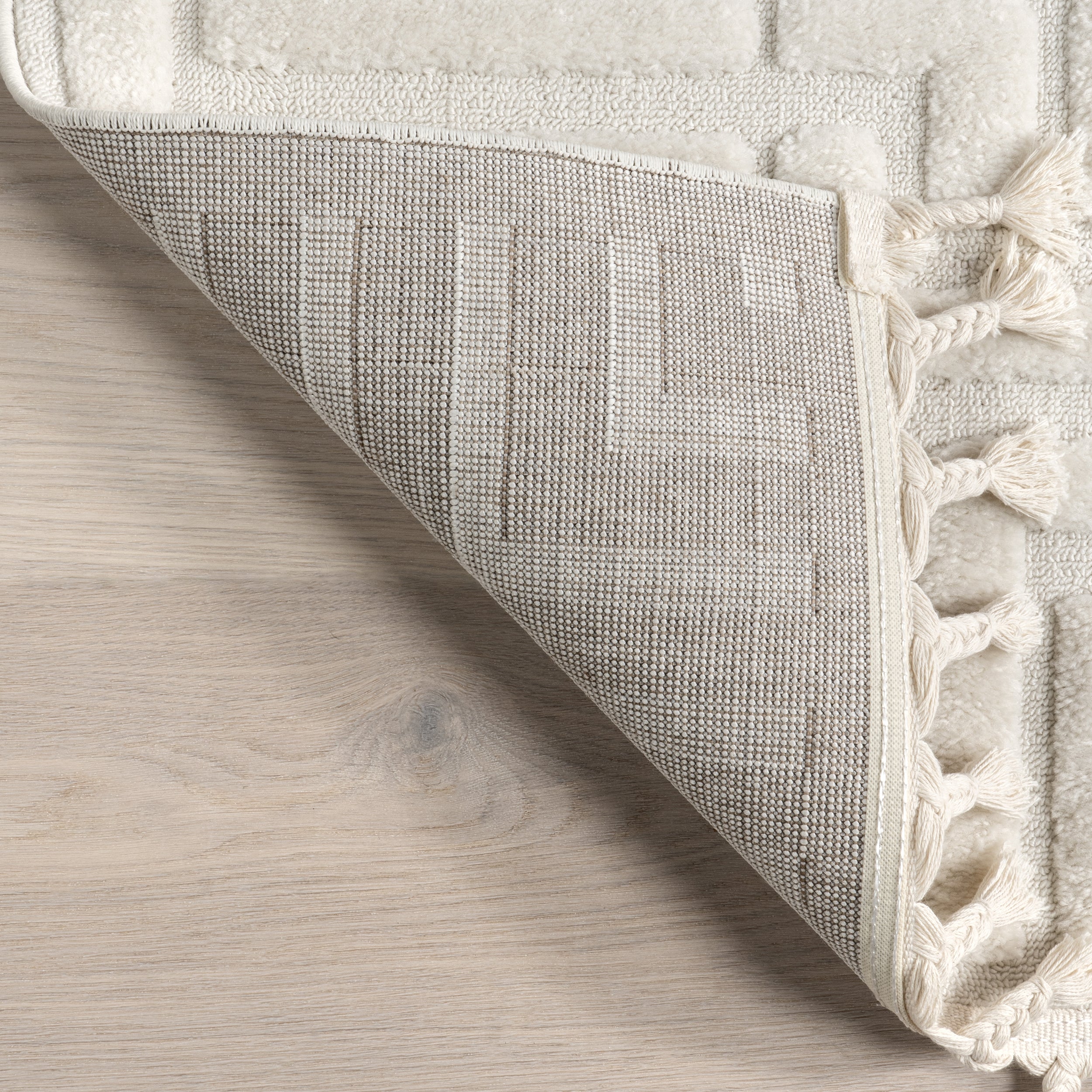 Kerensa Geometric Maze Tasseled Area Rug - Image 7