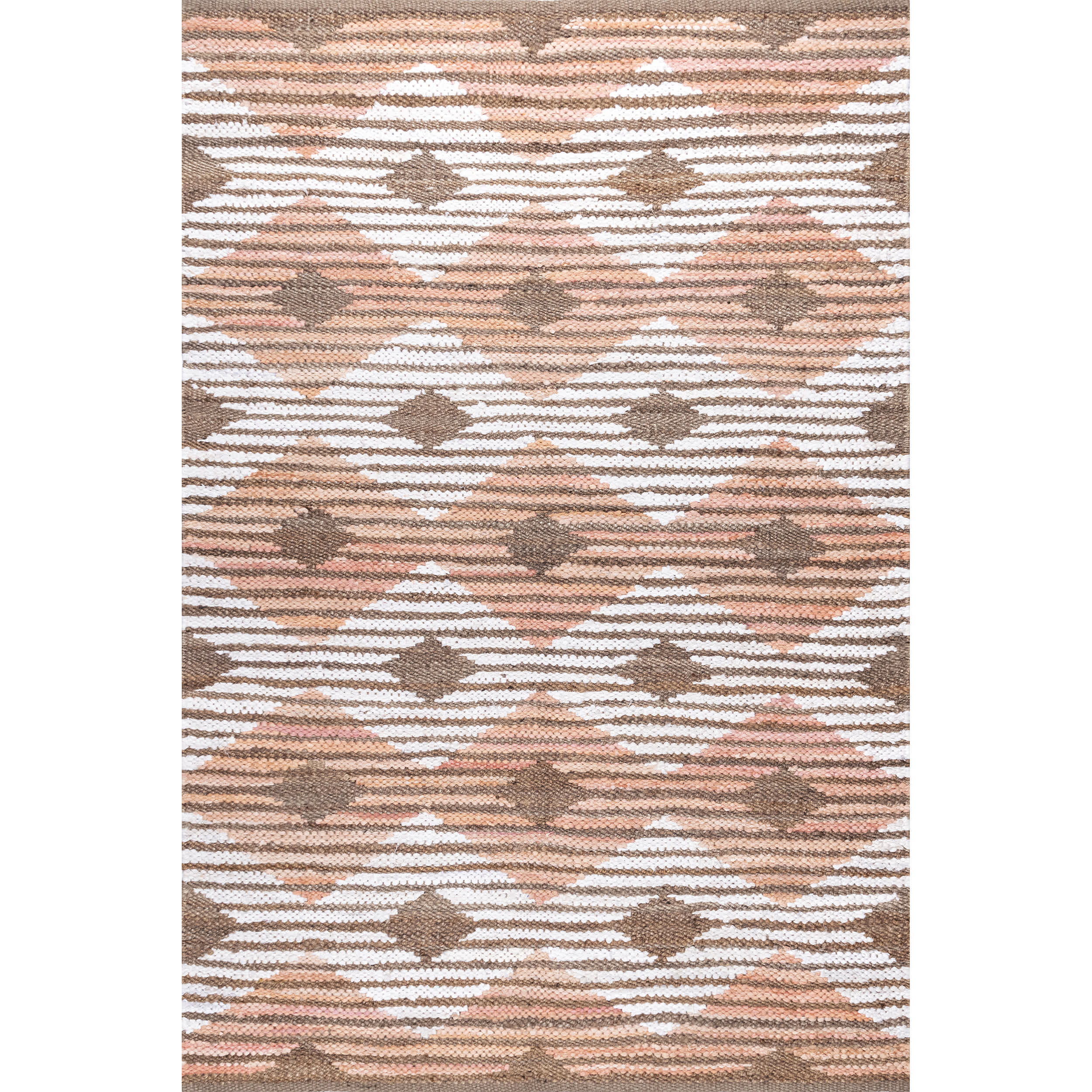 Hand Braided Marla Denim And Jute Diamonds