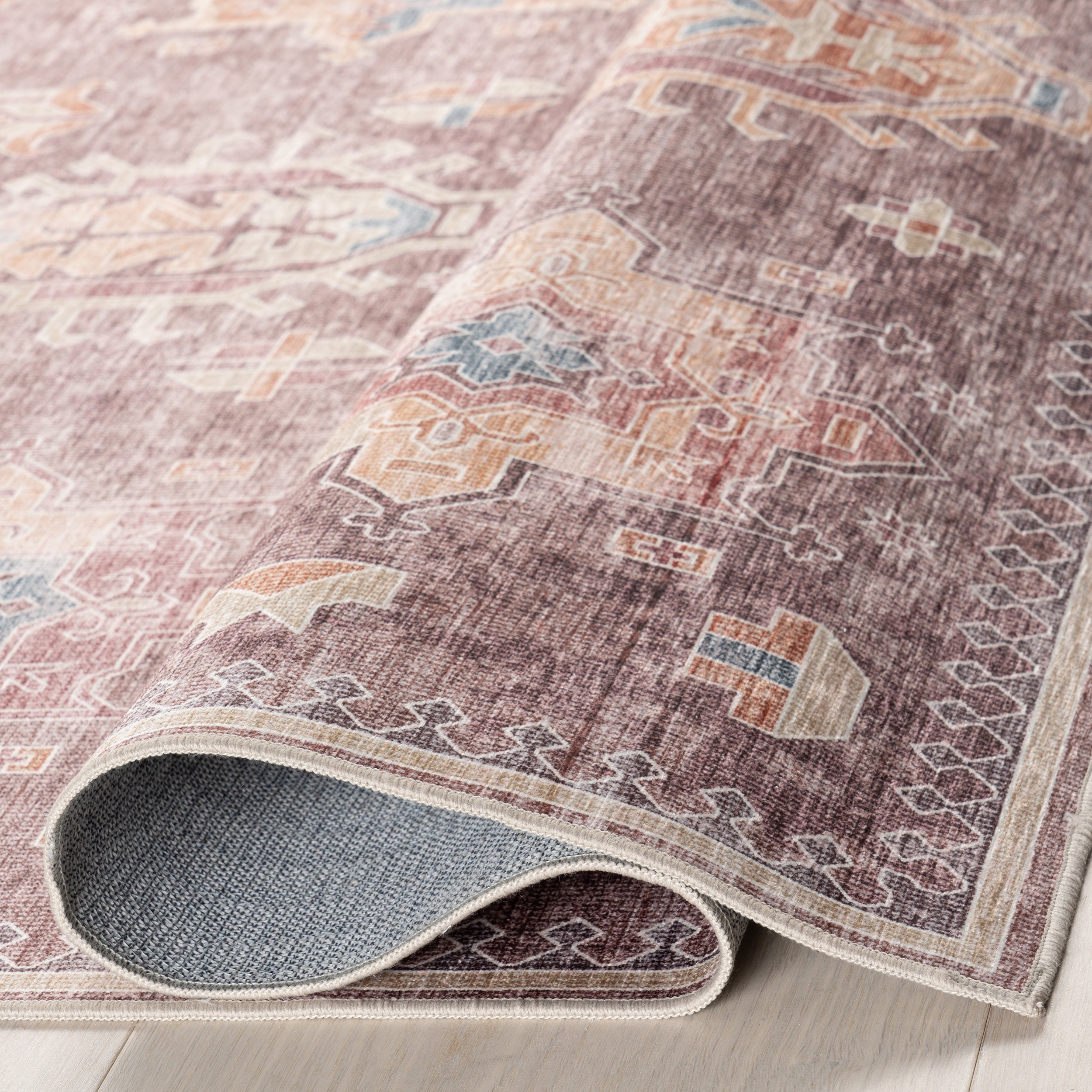 Philomena Medallion Spill Proof Machine Washable Area Rug - Image 4