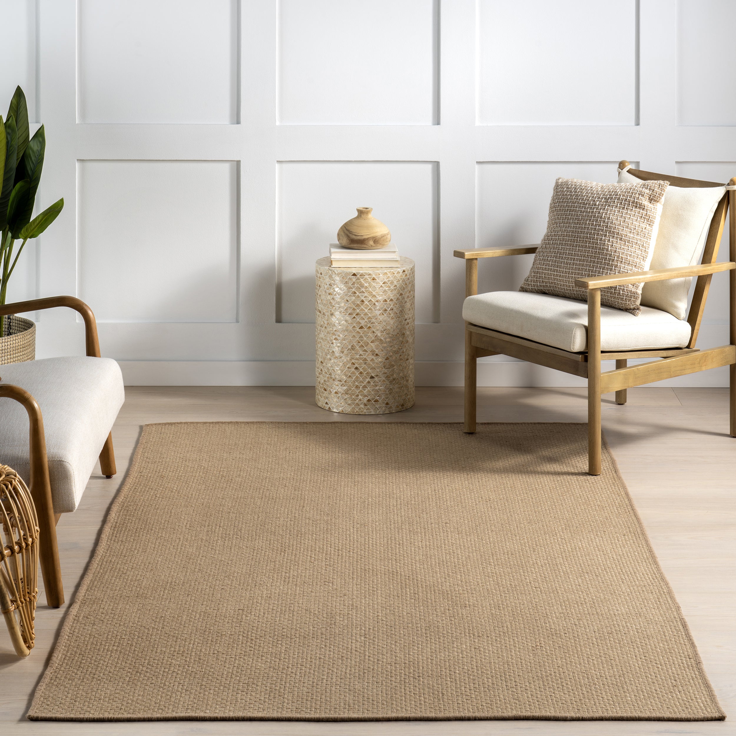 Ainara Solid Handmade Jute Area Rug - Image 9