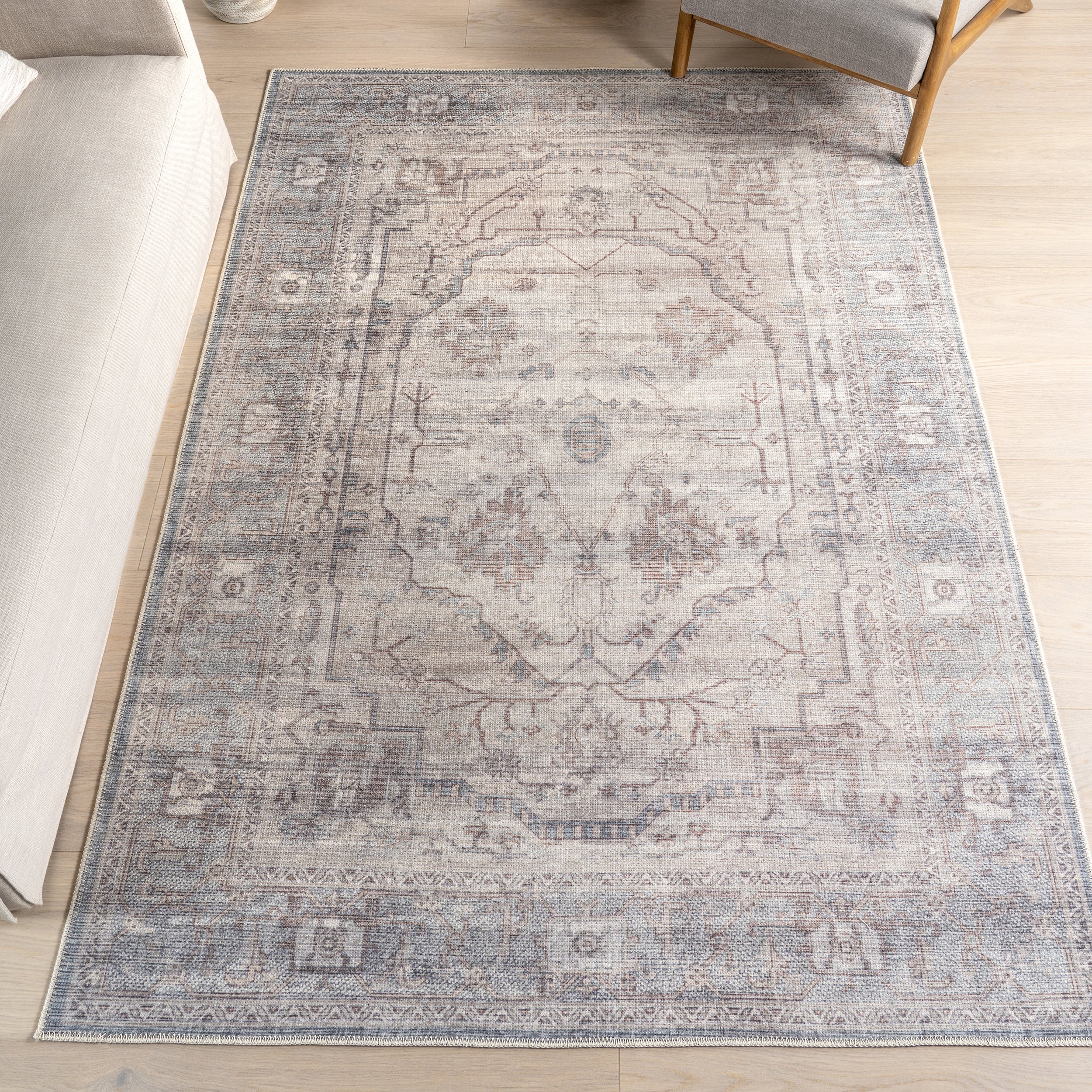 Green Haven Collection Noemie Recycled Cotton Machine Washable Area Rug - Image 2