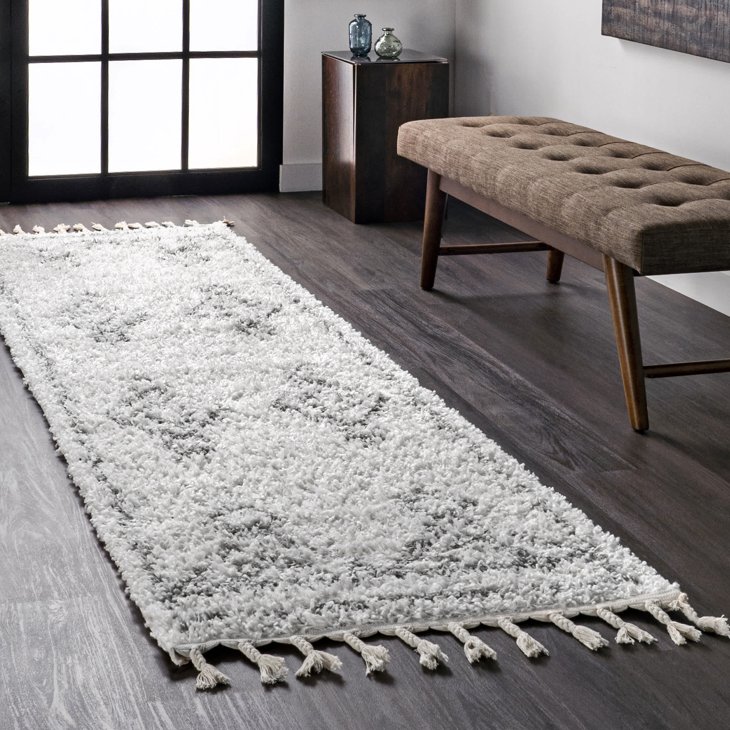Mackie Moroccan Diamond Tassel Area Rug - Image 20