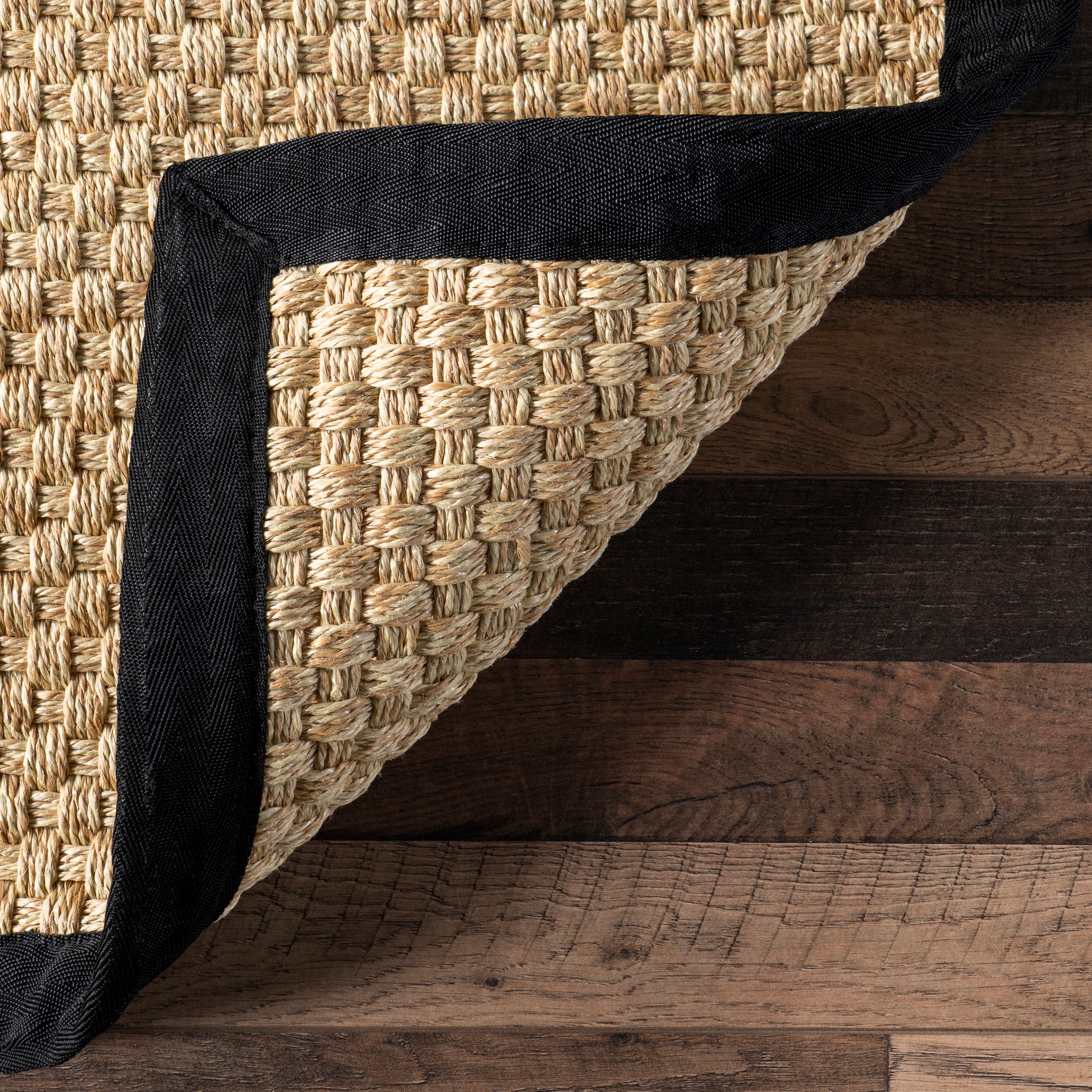 Meena Faux Seagrass Bordered Indoor/Outdoor Area Rug - Image 16