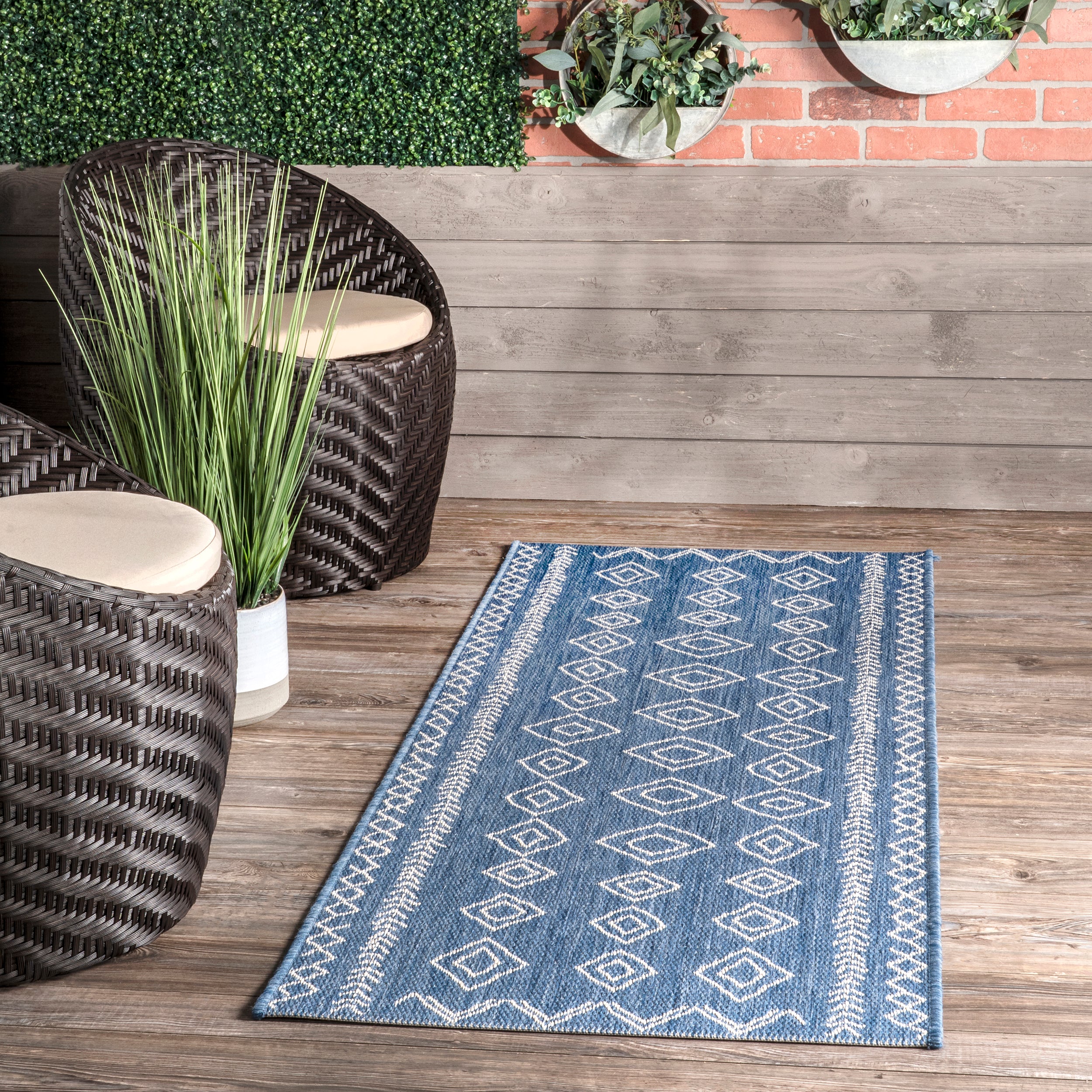 Serna Moroccan Indoor/Outdoor Area Rug - Image 22