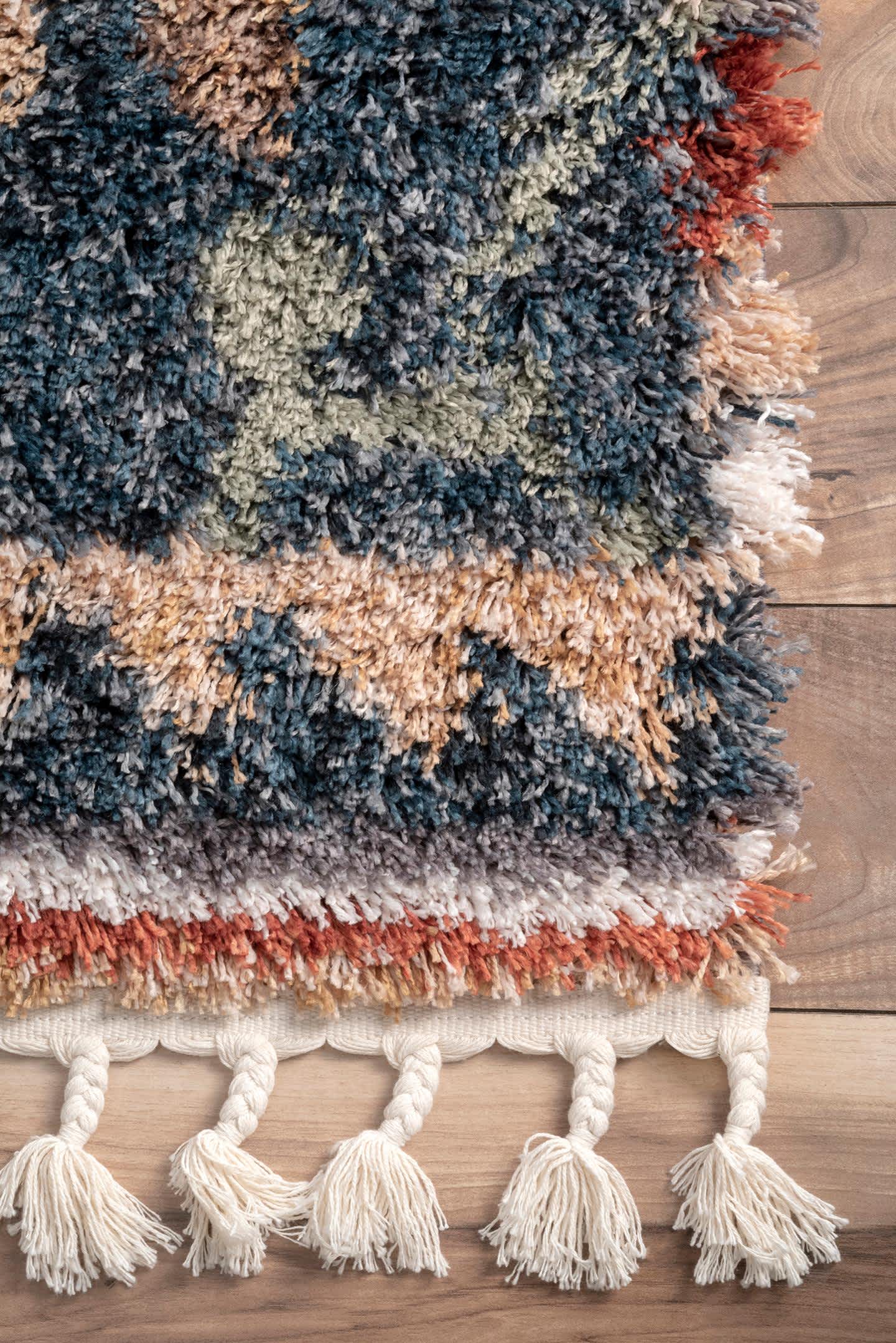 Southwestern Rosemarie Moroccan Tassel Shag Area Rug - Image 14