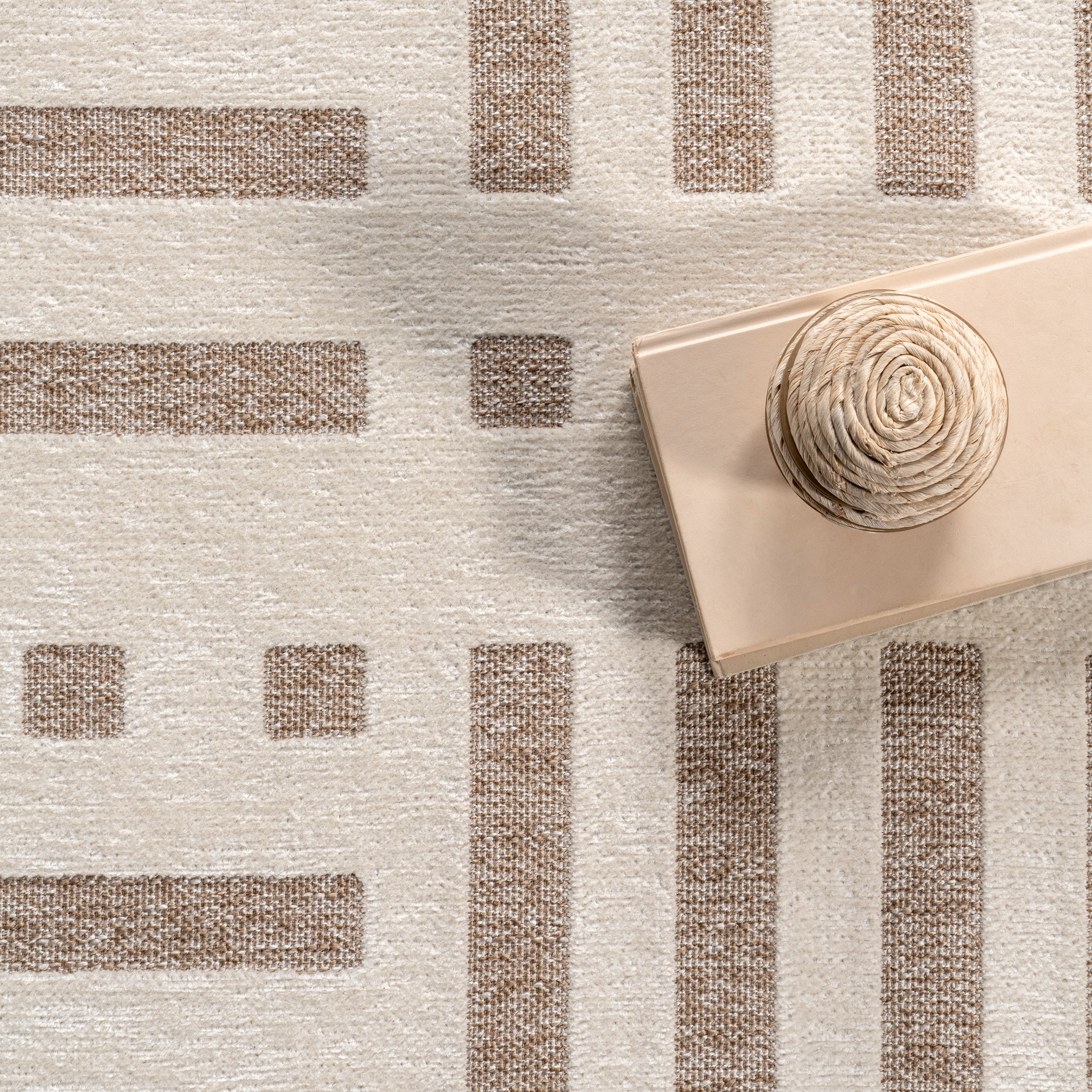 Mina Modern Stripes Reversible Machine Washable Area Rug - Image 6