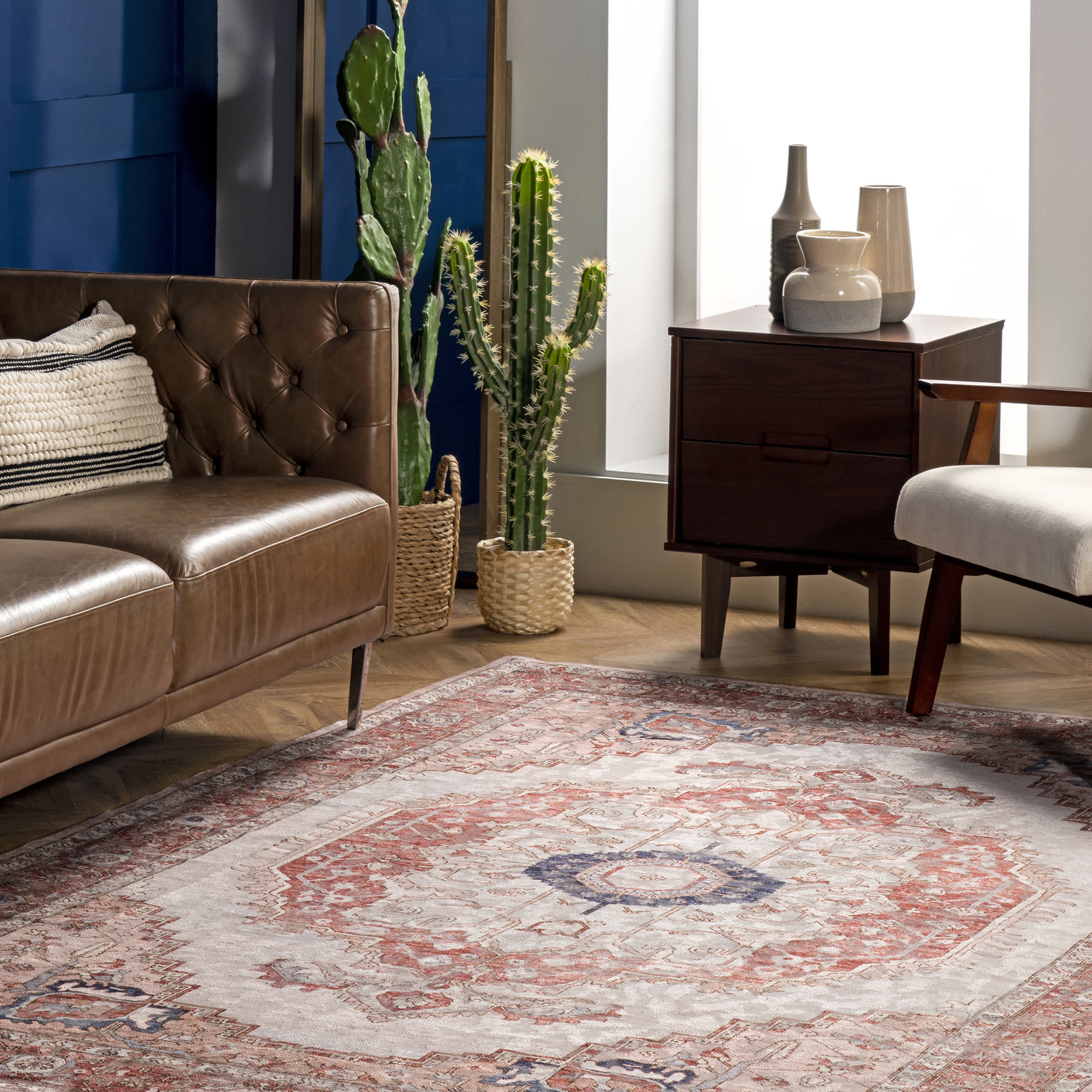 Polly Traditional Medallion Area Rug - Image 8