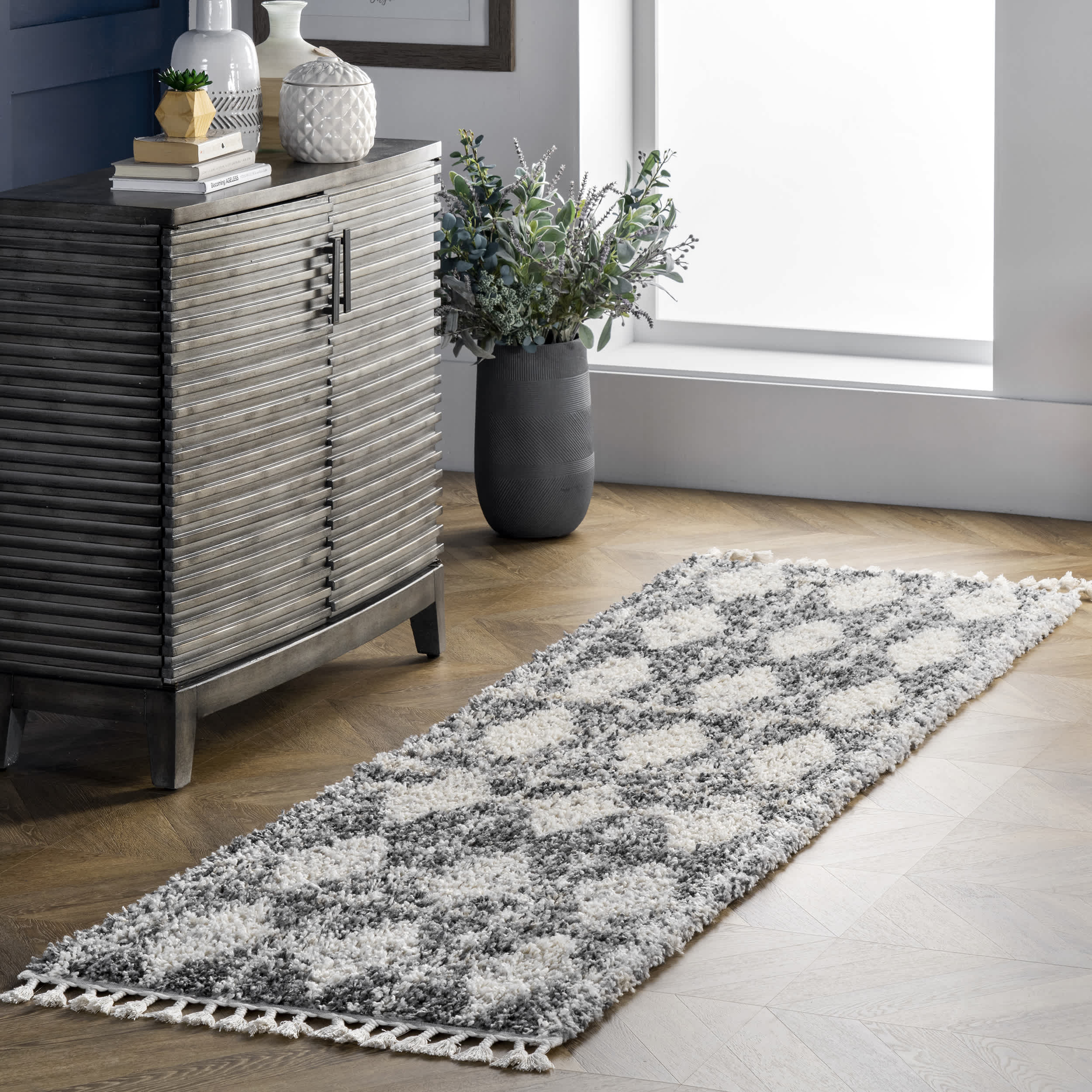 Selah Geometric Shag Area Rug - Image 10