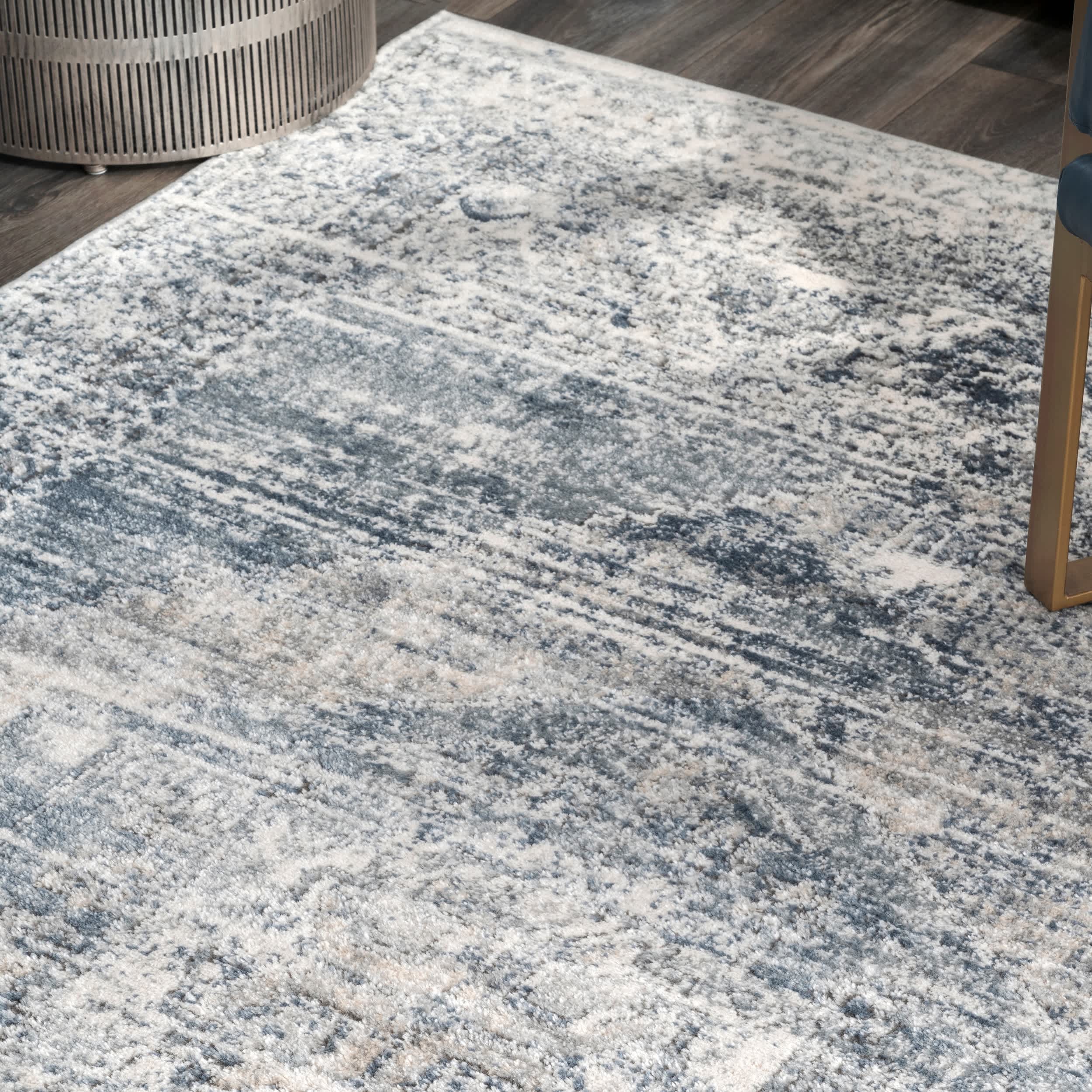 Jayla Barbed Iris Medallion Area Rug - Image 9