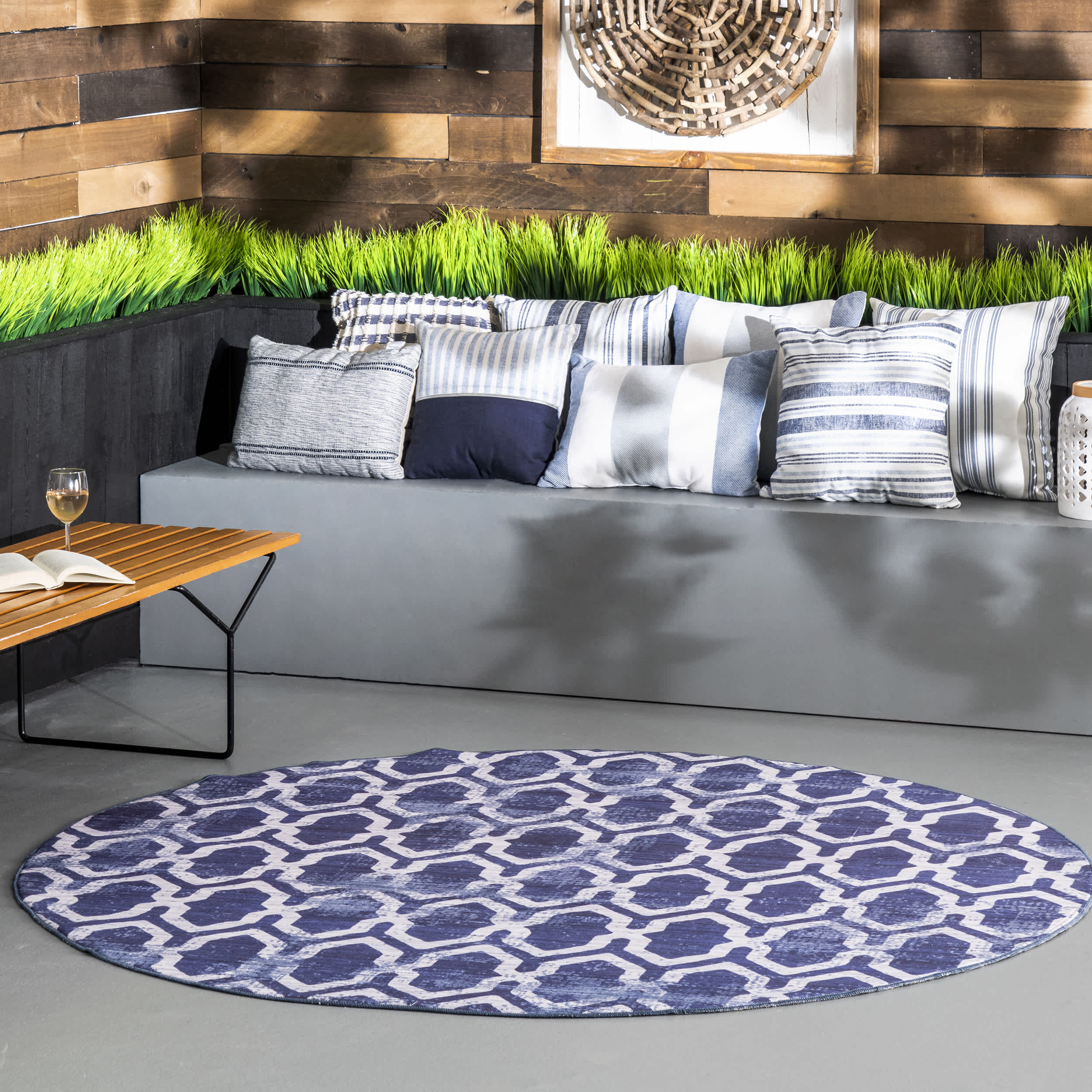 Fae Geometric Machine Washable Indoor/Outdoor Area Rug - Image 10