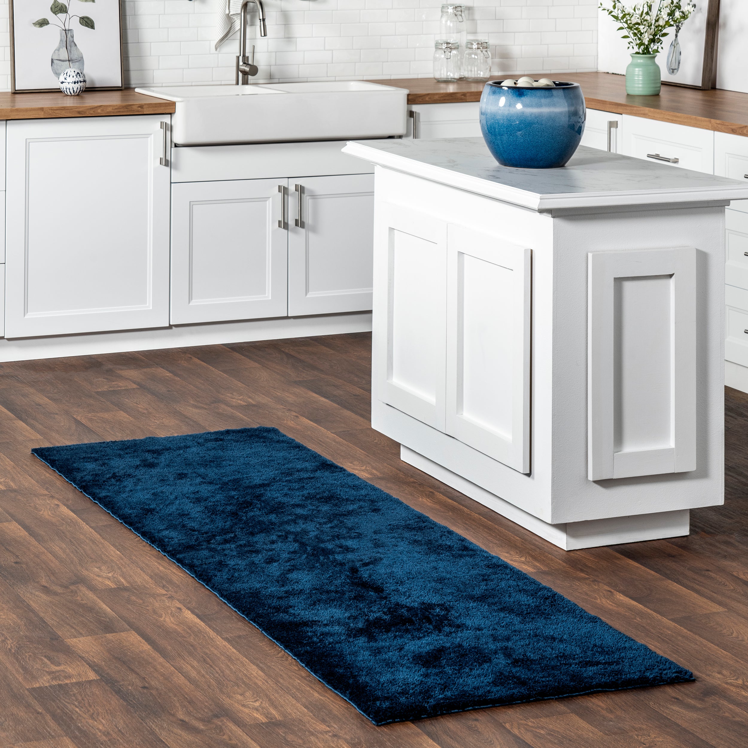 Loni Solid Machine Washable Shag Area Rug - Image 24