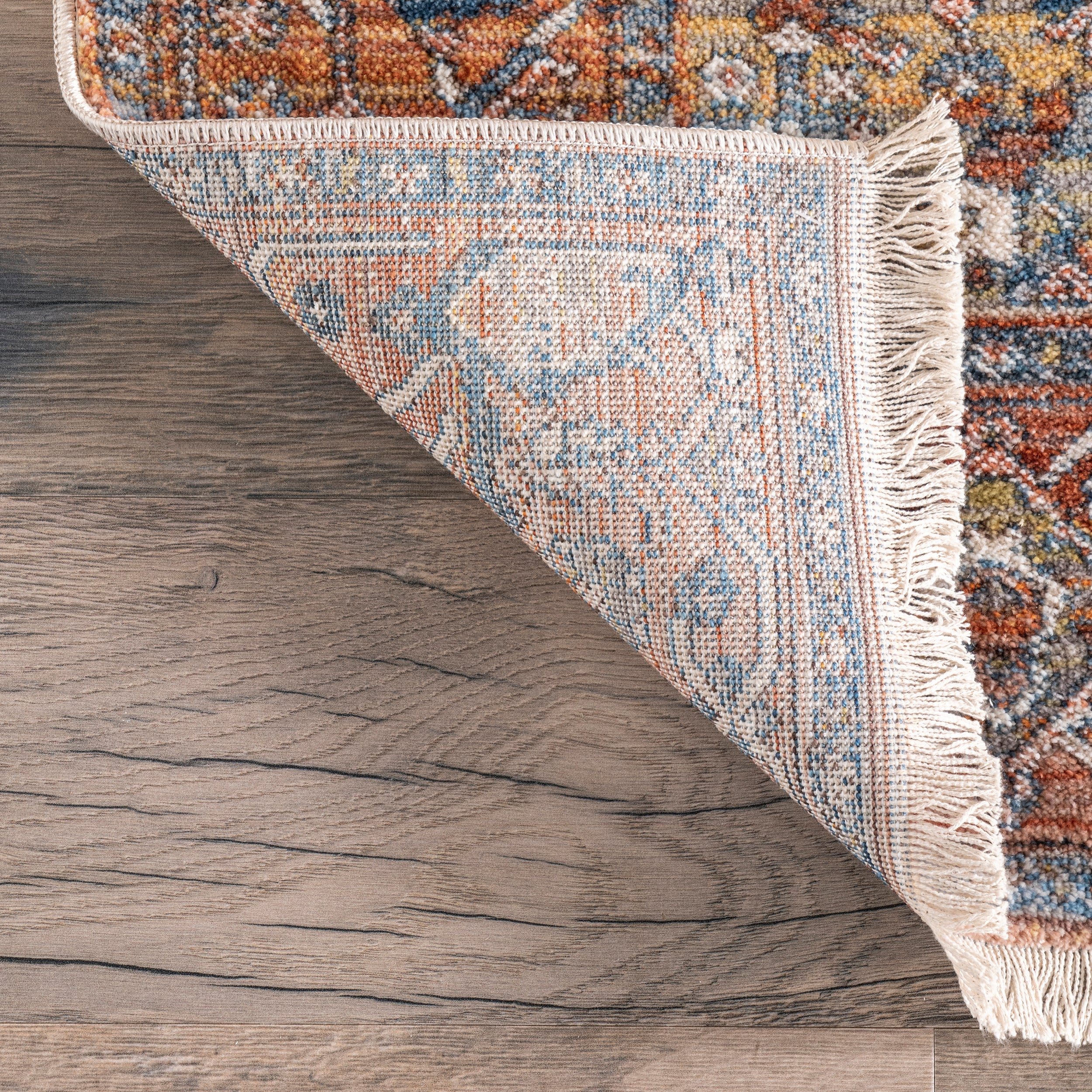 Harriet Vintage Medallion Fringe Area Rug - Image 7