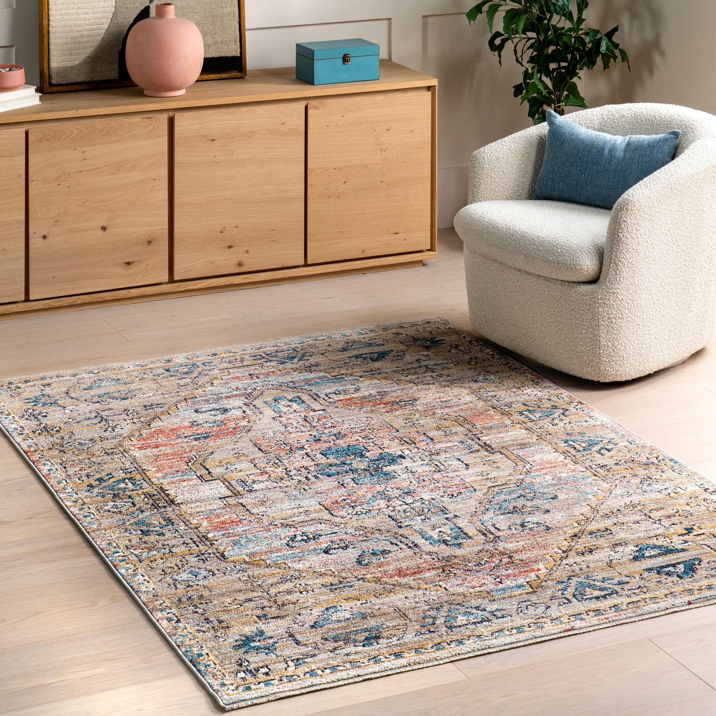 Marley Traditional Medallion Fringe Area Rug - Image 12
