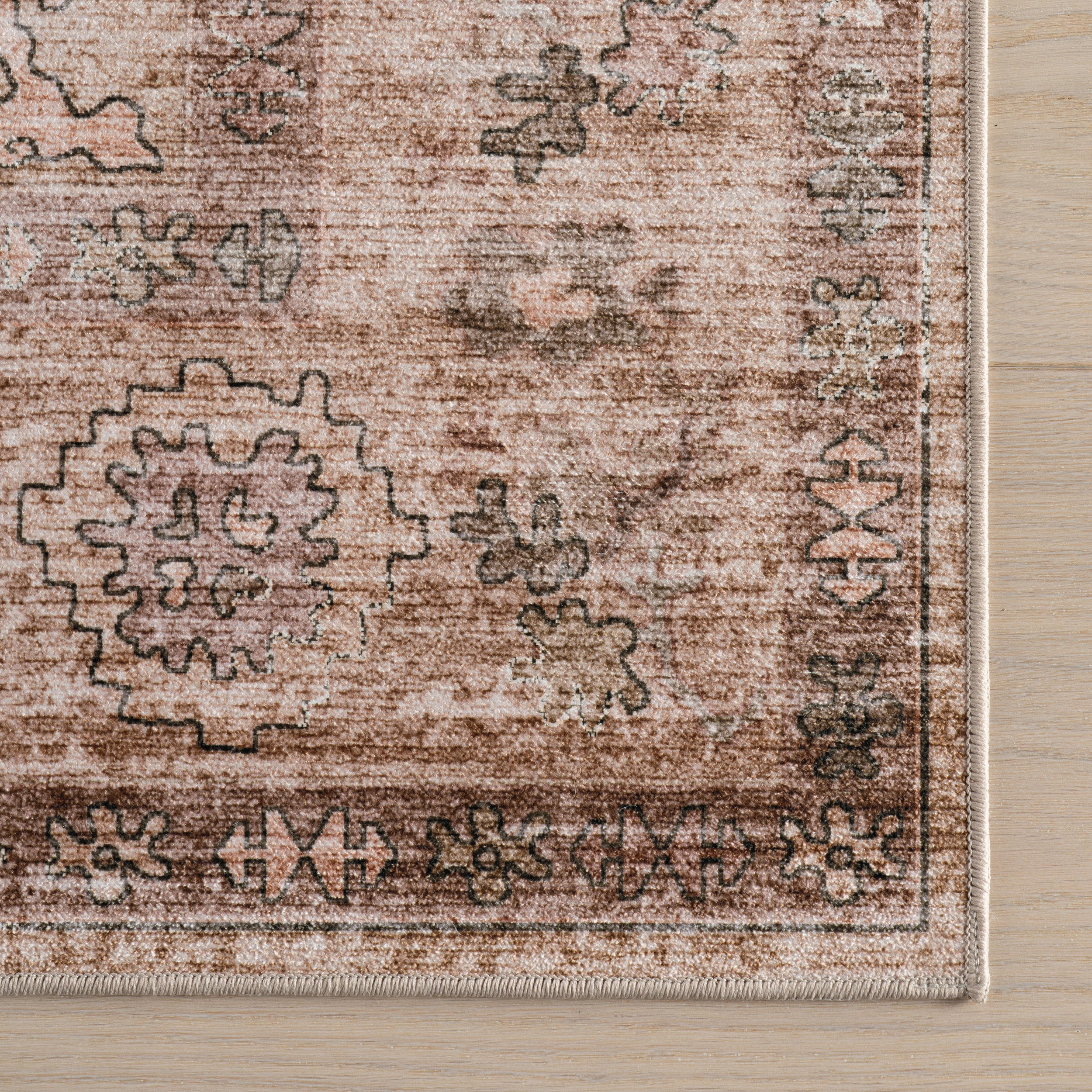 Nuloom Omellia Traditional Floral Washable Area Rug - Image 4