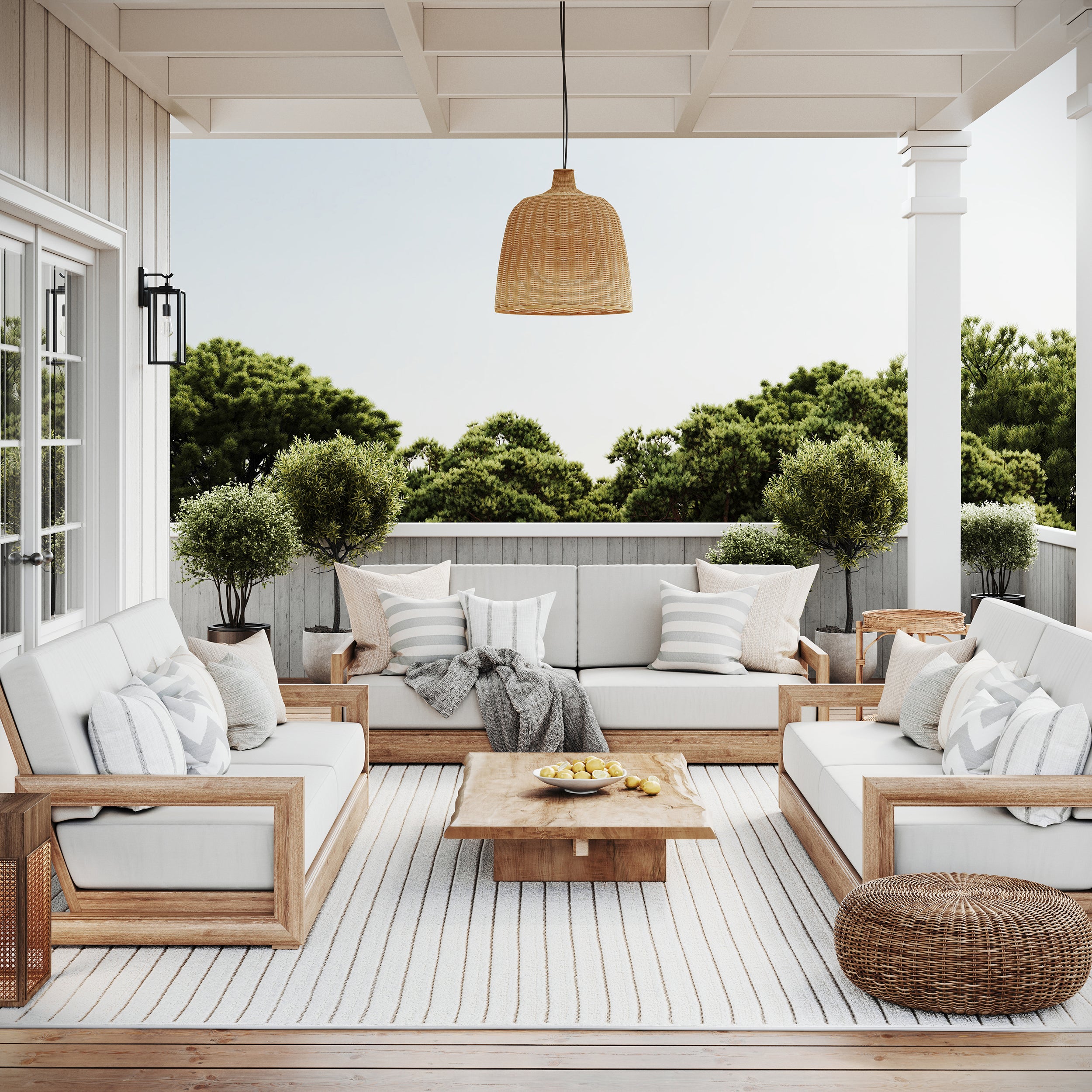 Nuloom Amasha High-Low Striped Indoor/ Outdoor Area Rug - Image 3