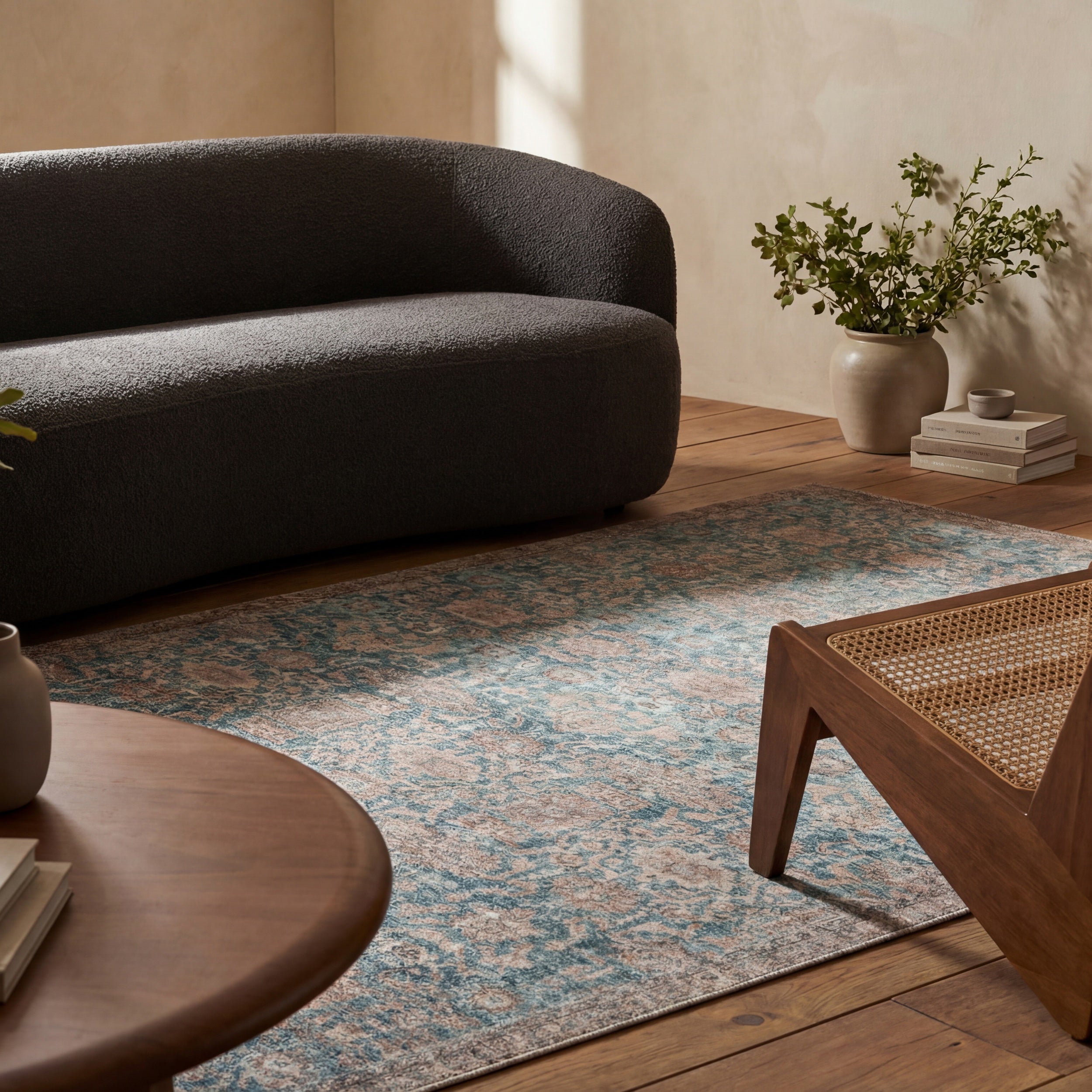 Nerissea Vintage & Distressed Washable Rug - Image 16