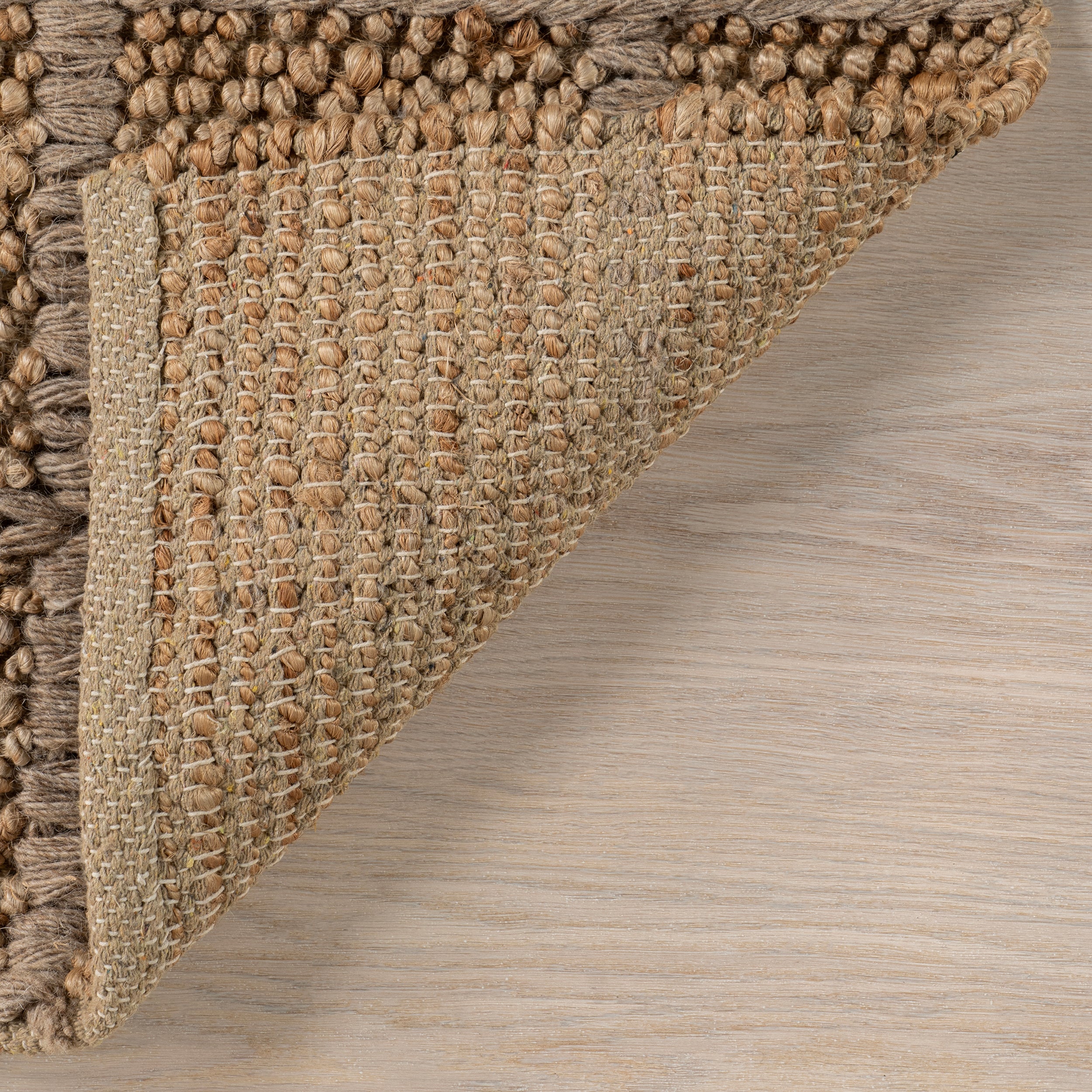 Penni Checked Jute and Wool Area Rug - Image 6