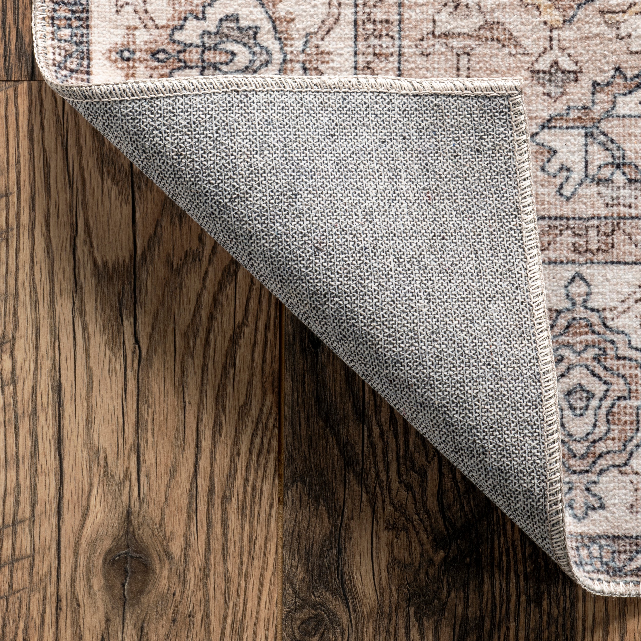 Brielle Machine Washable Vintage Medallion Area Rug - Image 20