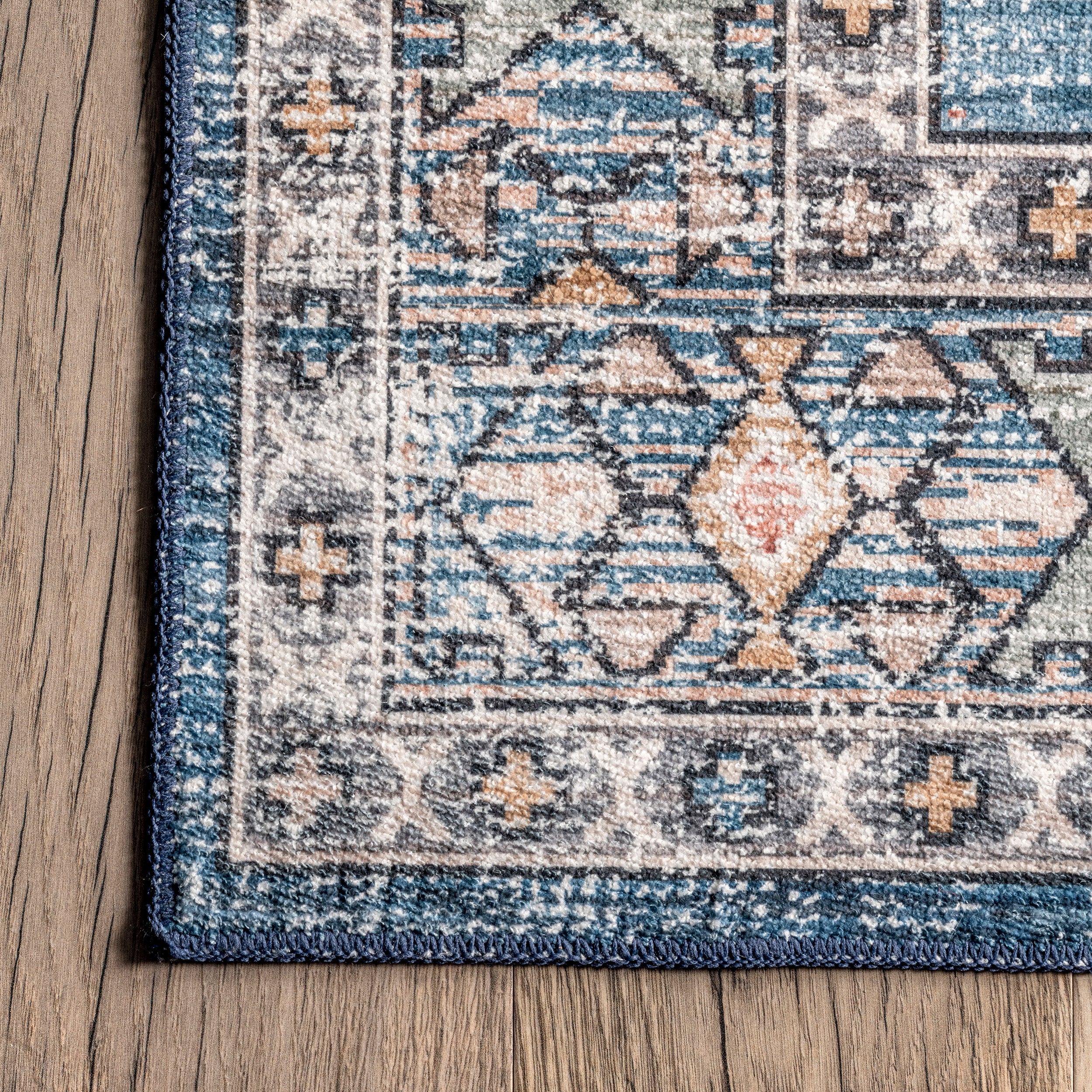 Mae Tribal Motif Machine Washable Area Rug - Image 29