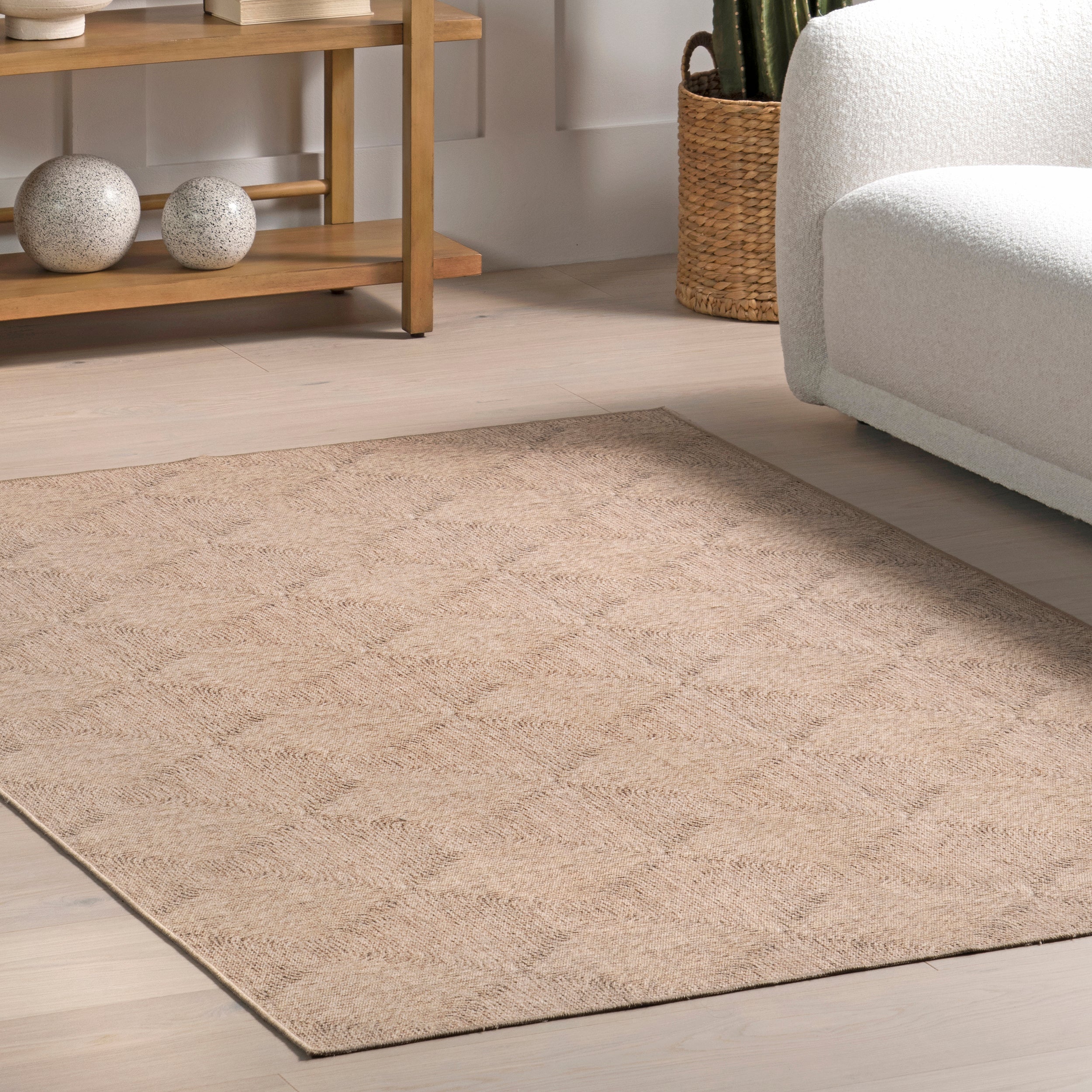 Joplin Casual Trellis Cotton Machine Washable Area Rug - Image 9