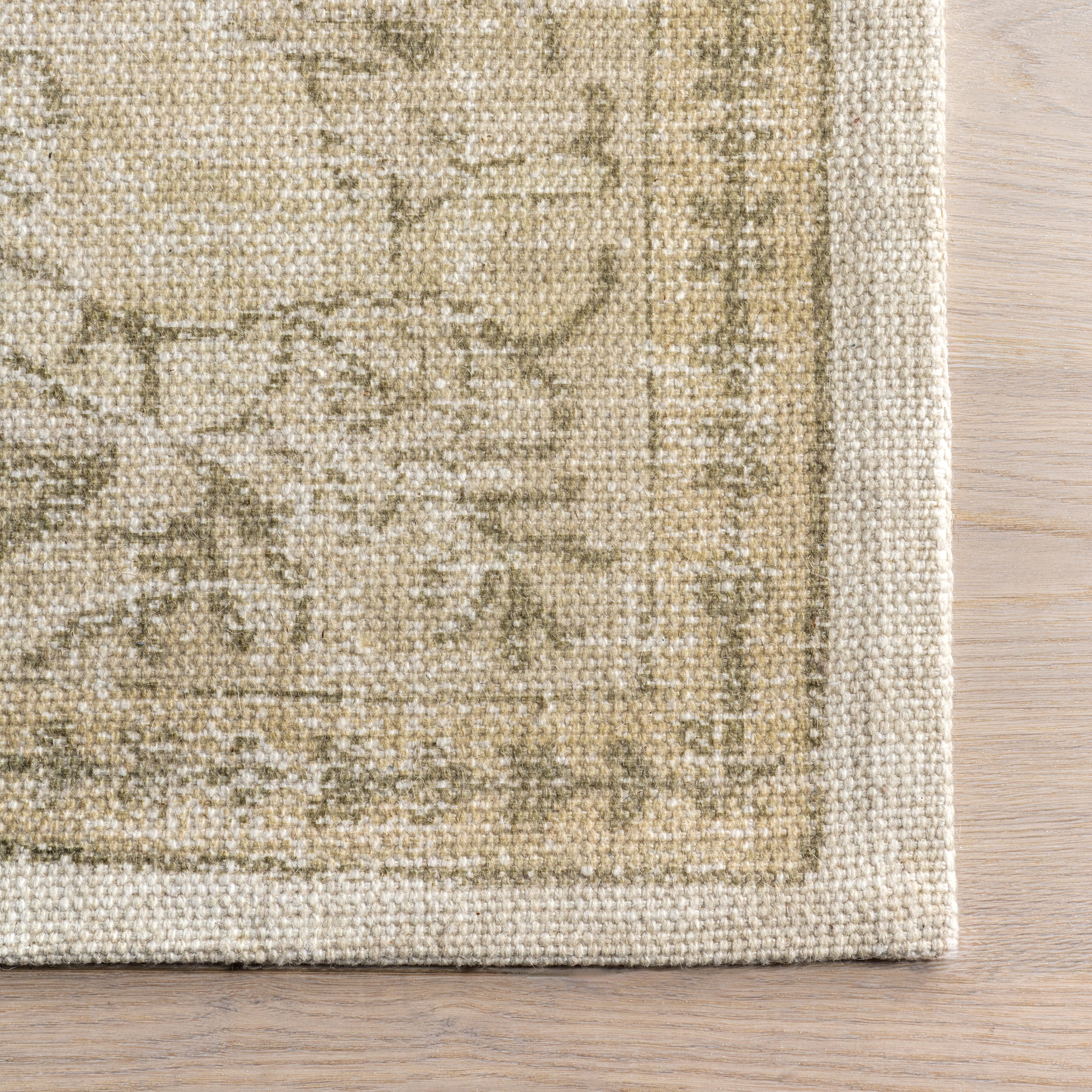 Castellan Medallion Wool and Cotton Area Rug - Image 6