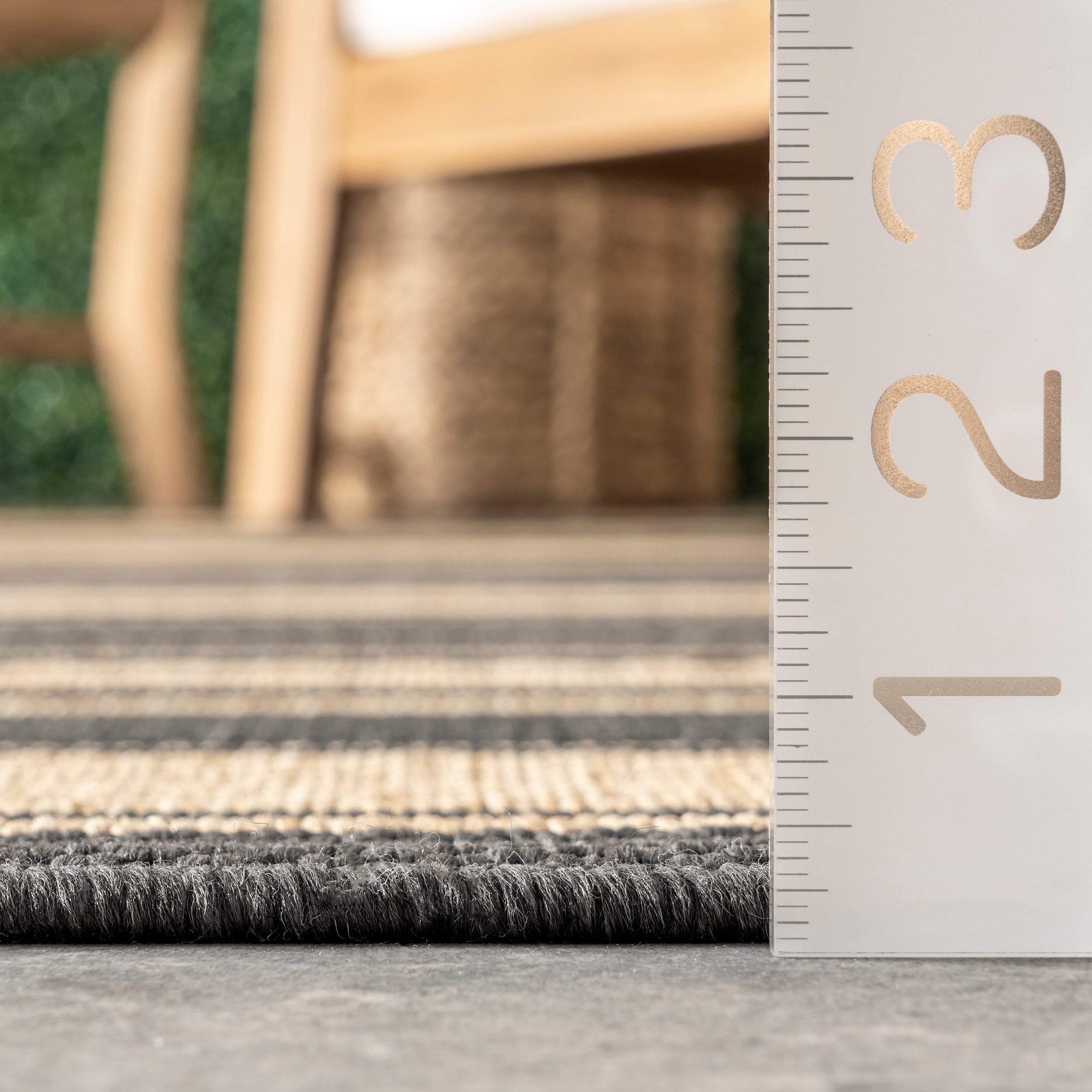 Romy Striped Indoor/Outdoor Area Rug - Image 3