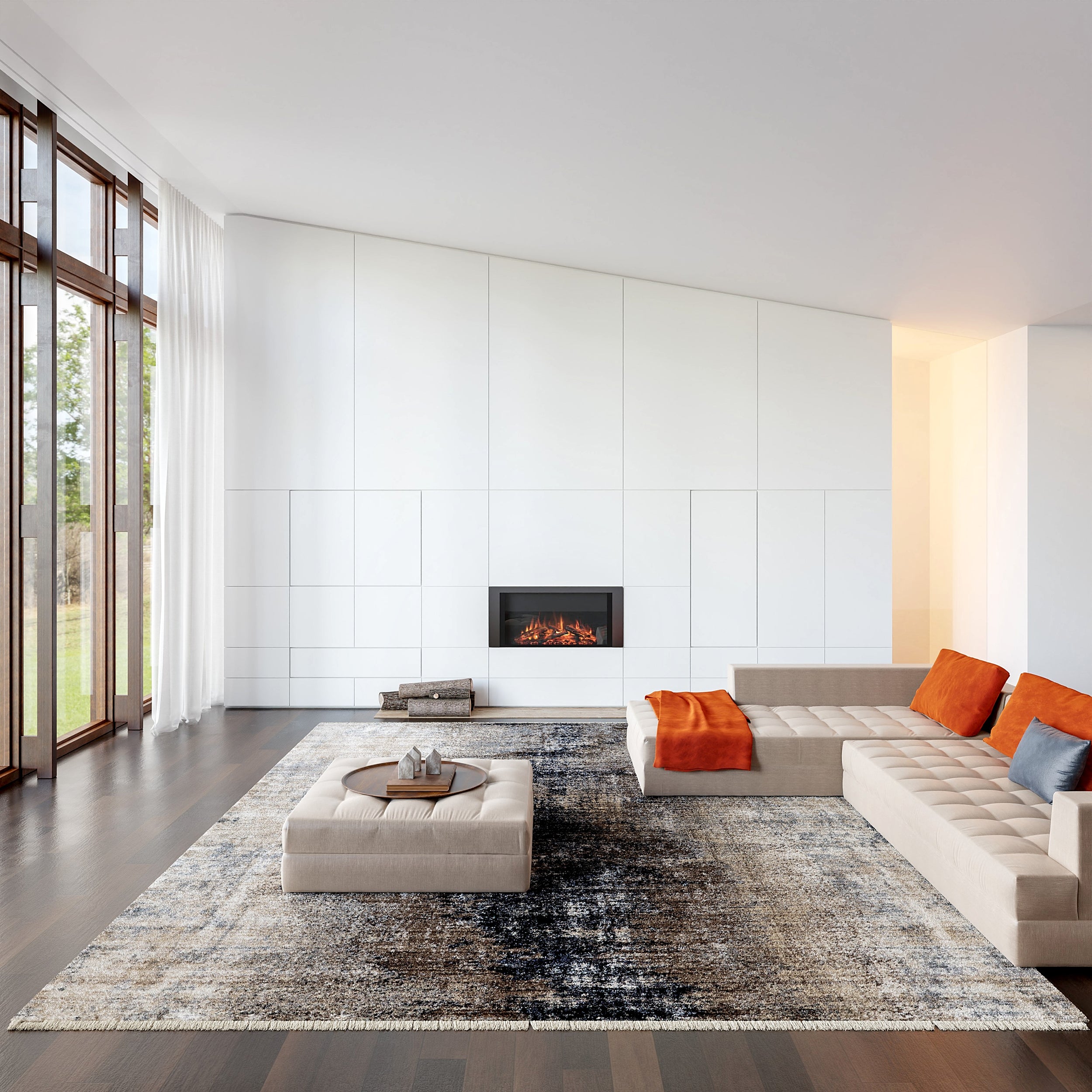 Rhae Contemporary Abstract Area Rug - Image 2