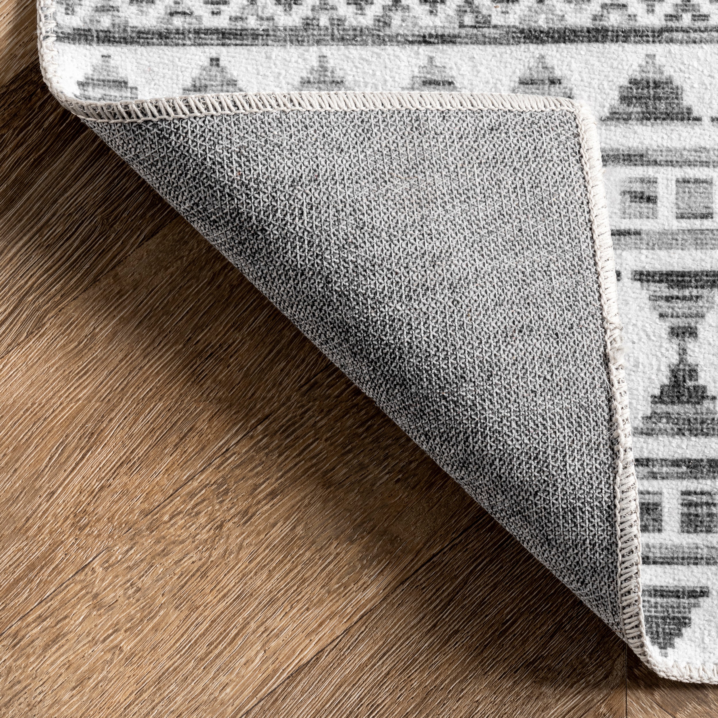 Kira Machine Washable Tribal Geometric Area Rug - Image 7