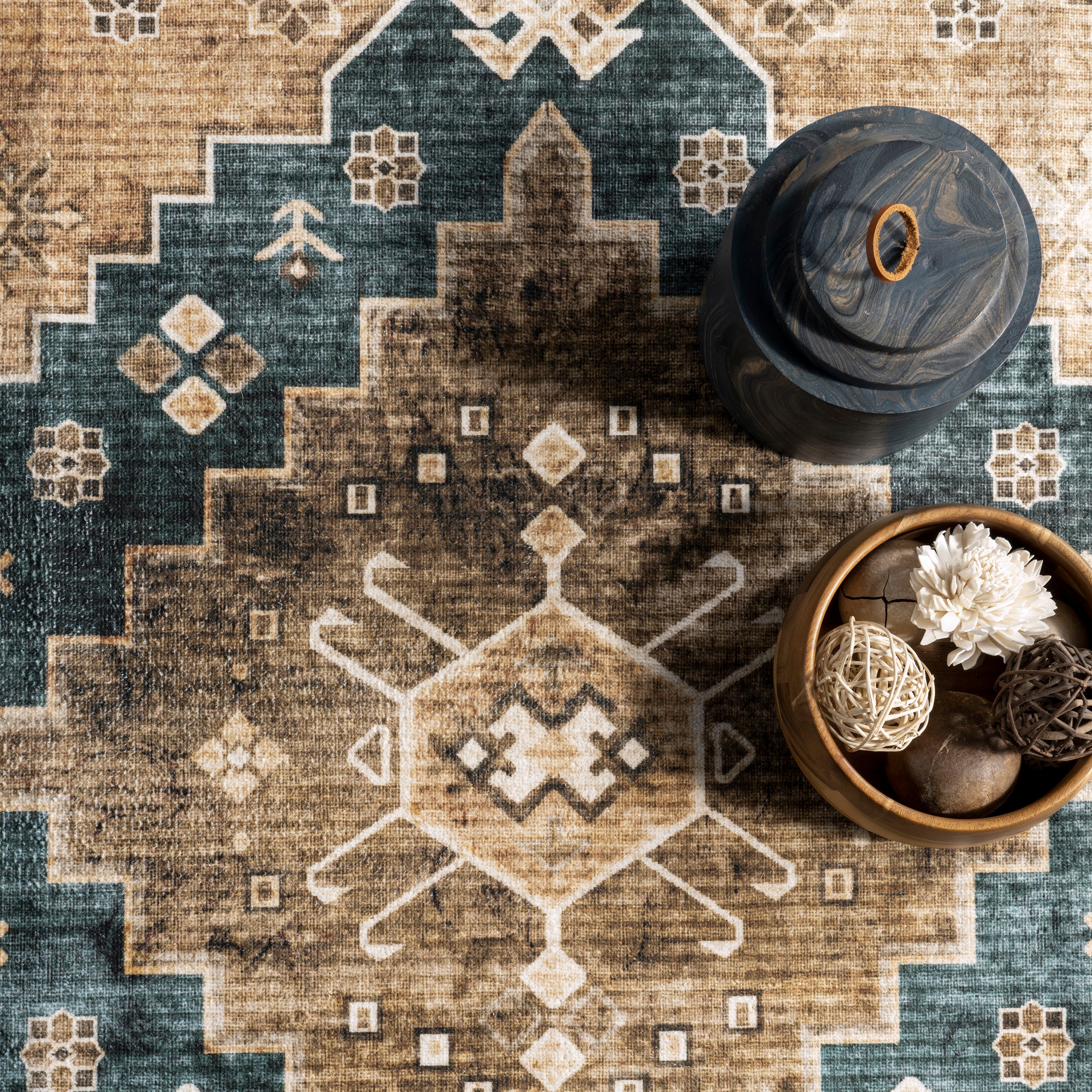 Jessamine Geometric Machine Washable Area Rug - Image 18