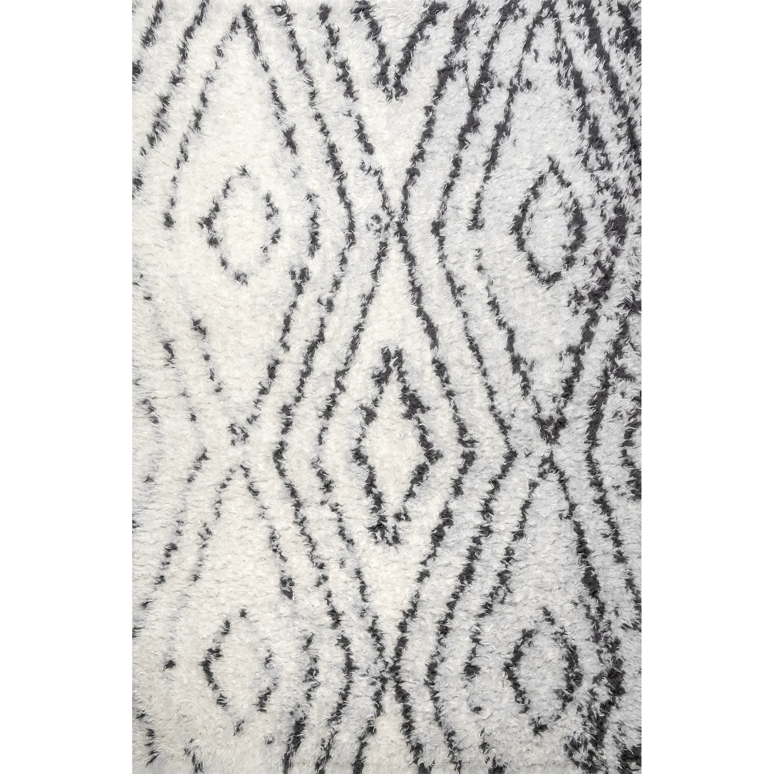 Bristowe Diamond Cozy Soft & Fluffy Shag Area Rug