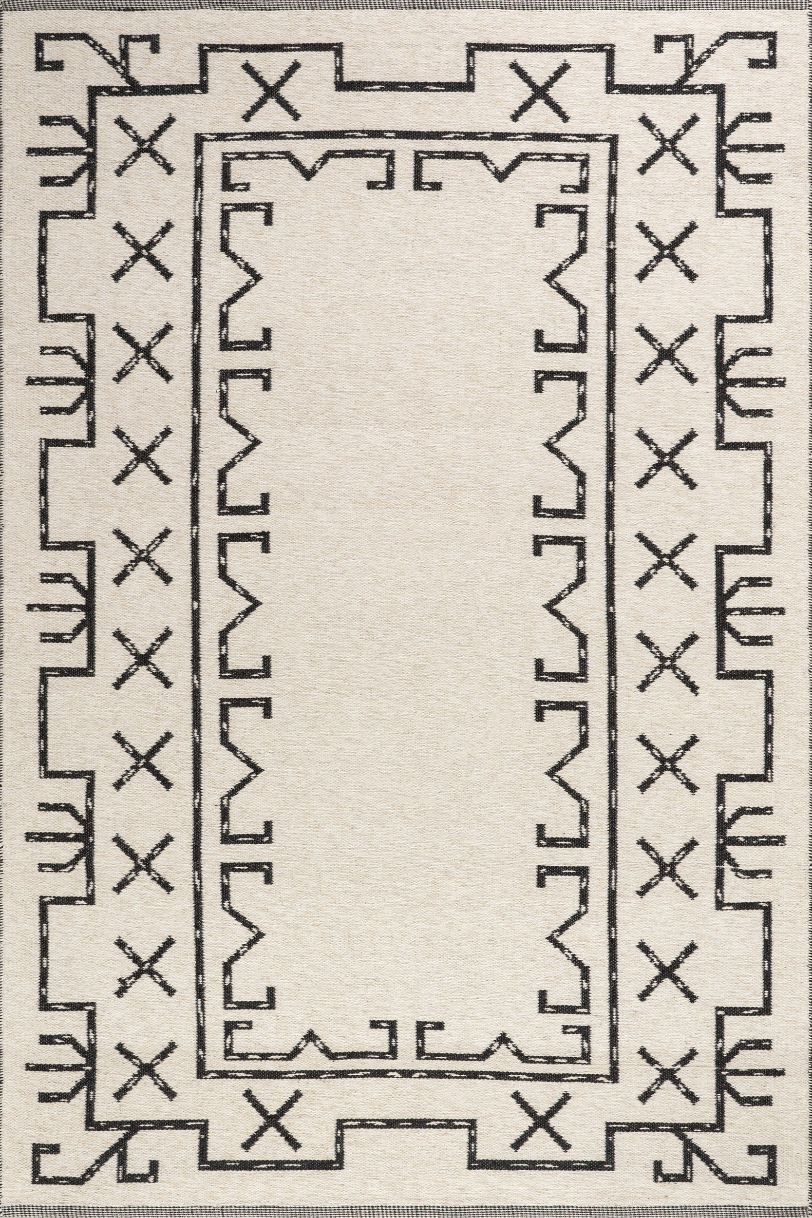 June Geometric Reversible Wool Area Rug