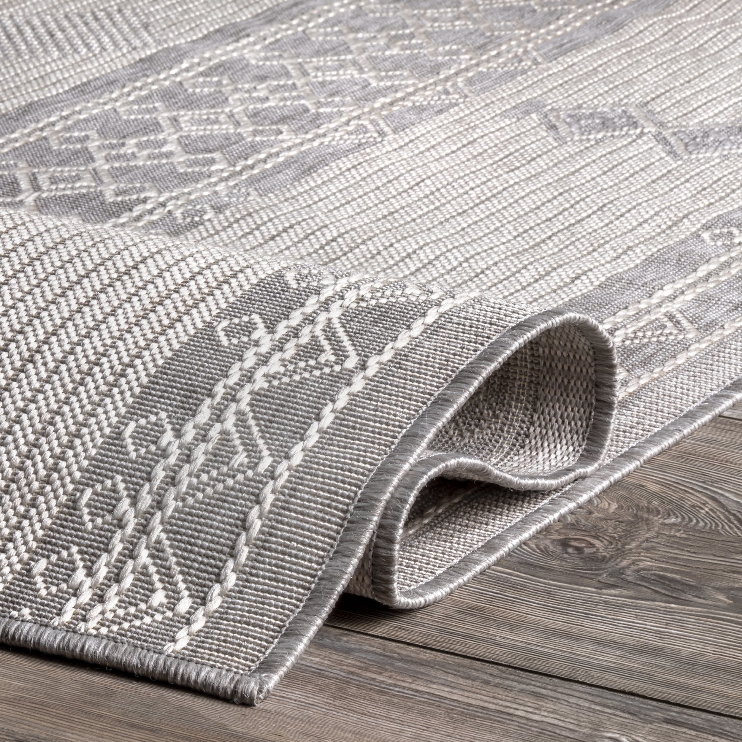 Leigh Ethnic Stripes Indoor/Outdoor Area Rug - Image 4