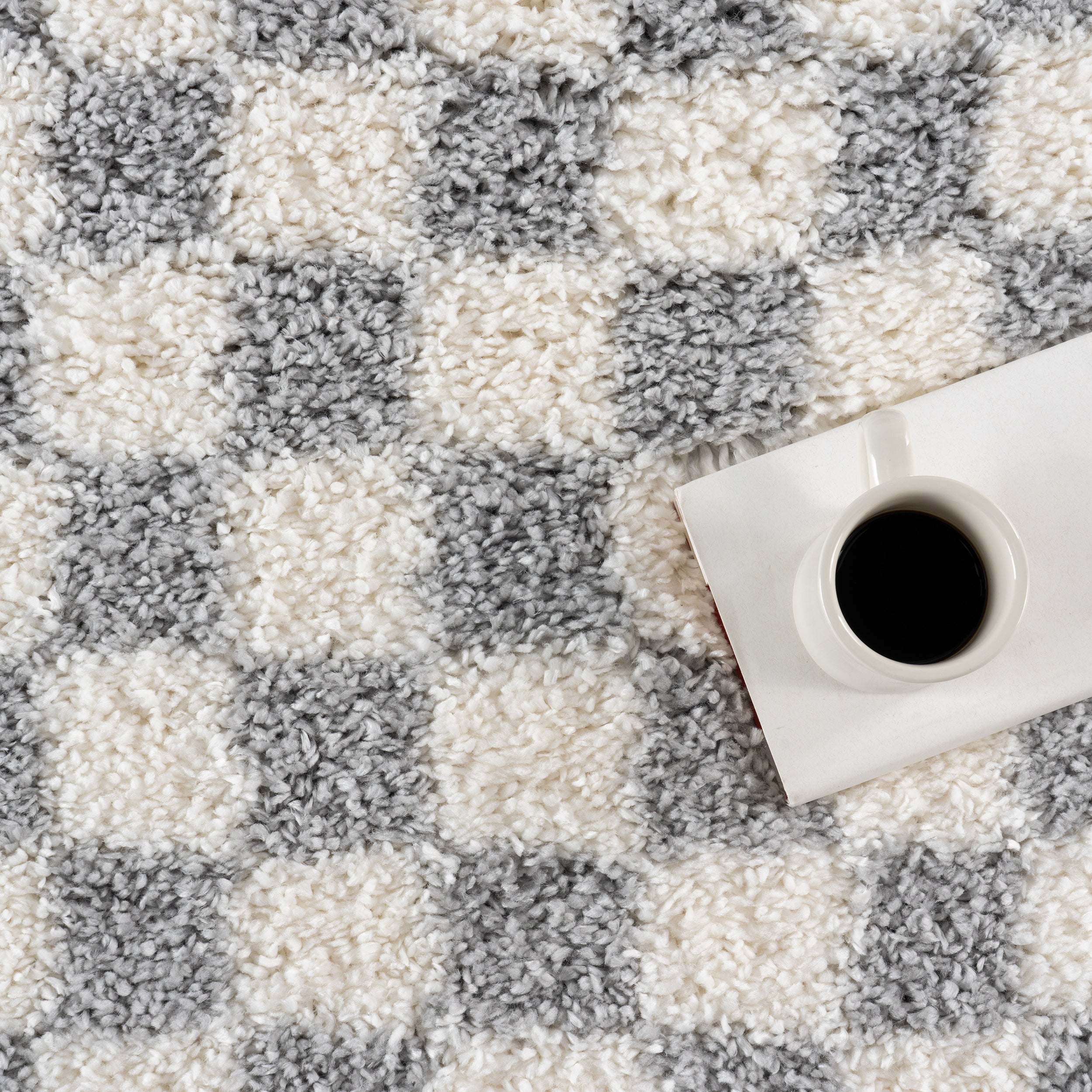 nuLOOM Adelaide Mid-Century Checkered Shag Area Rug - Image 28