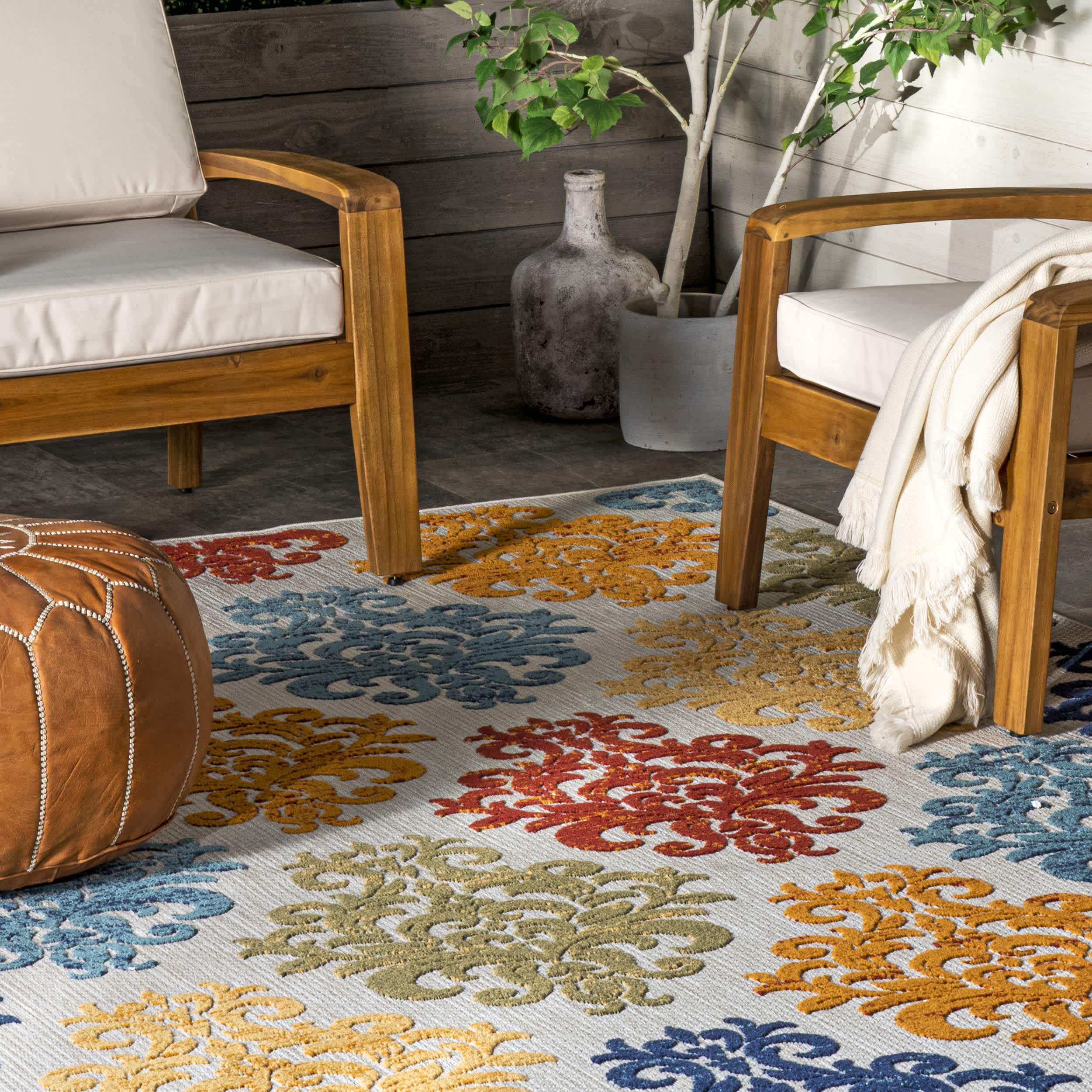 Valeria Textured Indoor/Outdoor Area Rug - Image 9