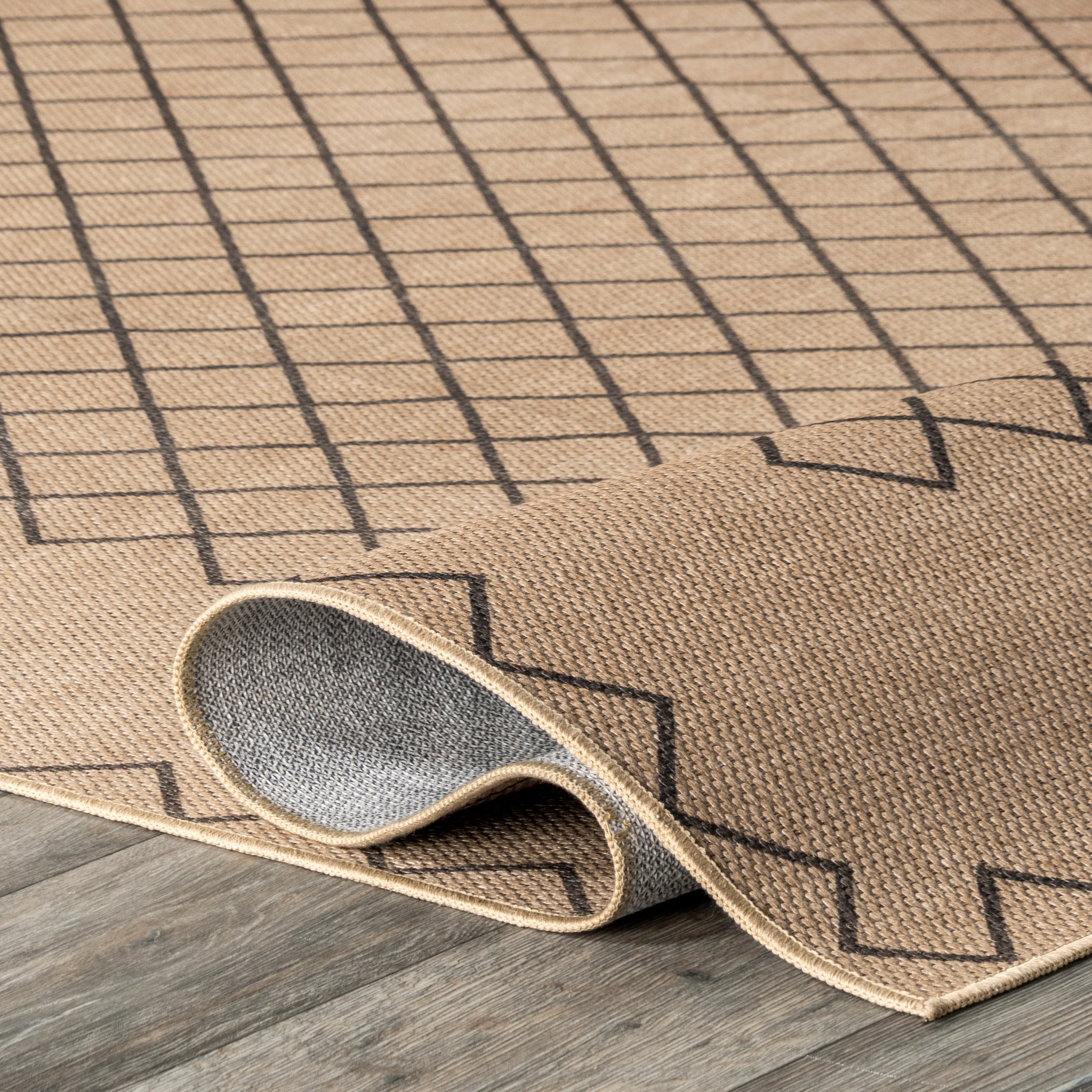 Rosita Tribal Trellis Easy-Jute Machine Washable Area Rug - Image 4