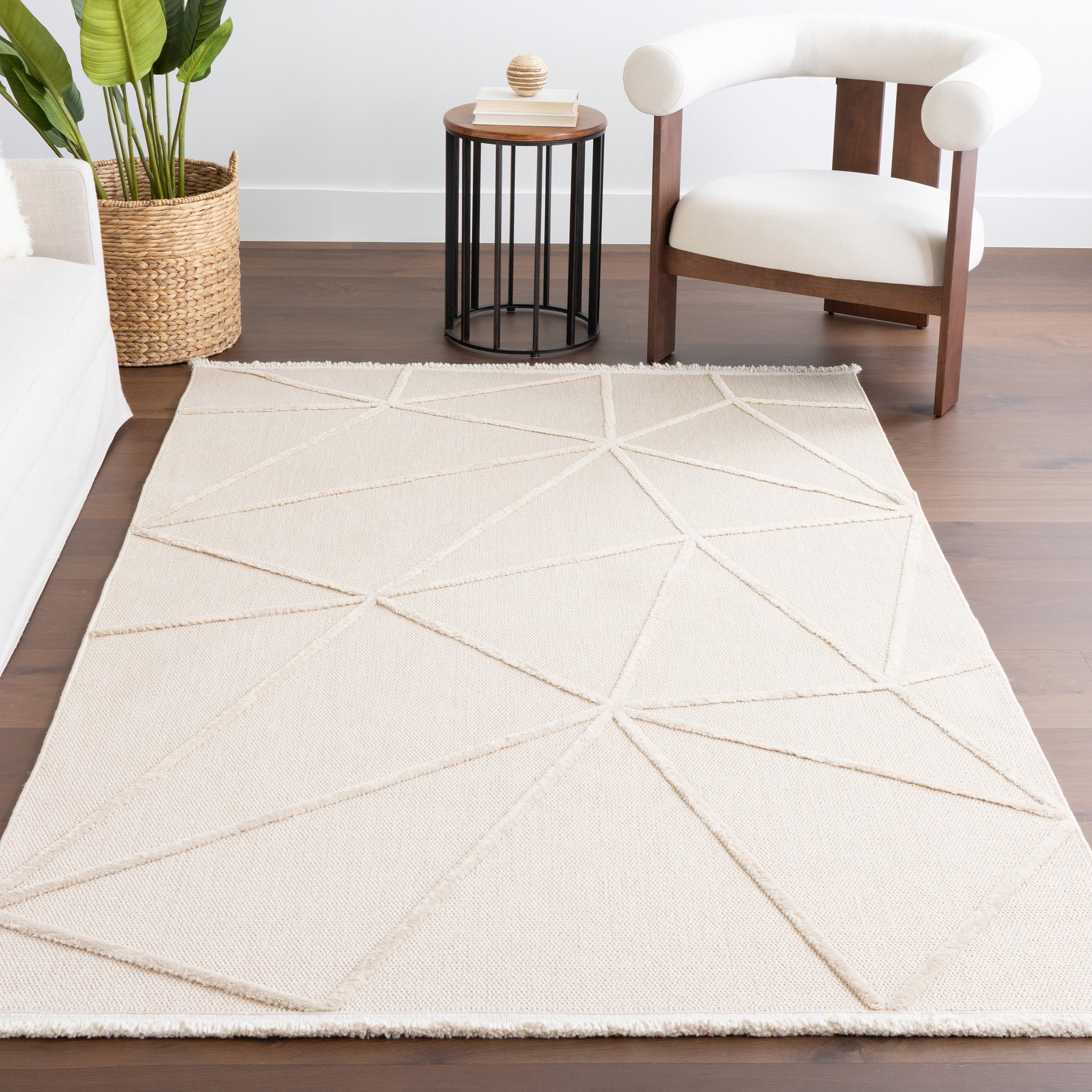 Anica Geometric Fringe Area Rug - Image 9