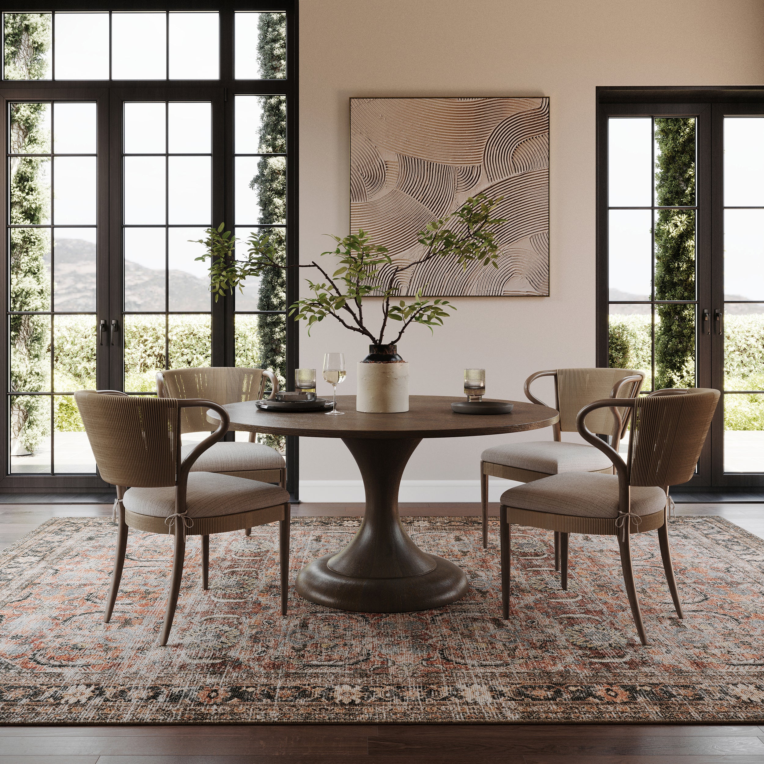Nuloom Hillstone Collection Traditional Vintage Medallion Area Rug - Image 24