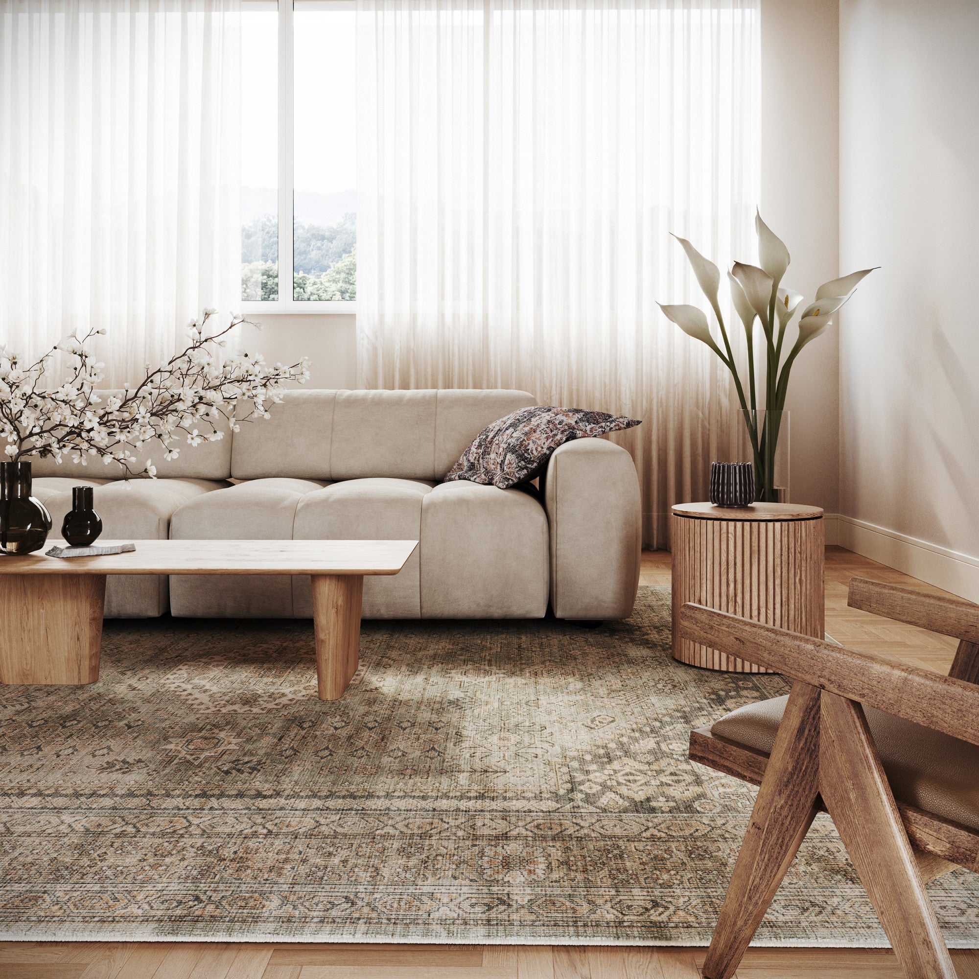 Nuloom Yalindra Meallion Traditional Washable Area Rug - Image 2