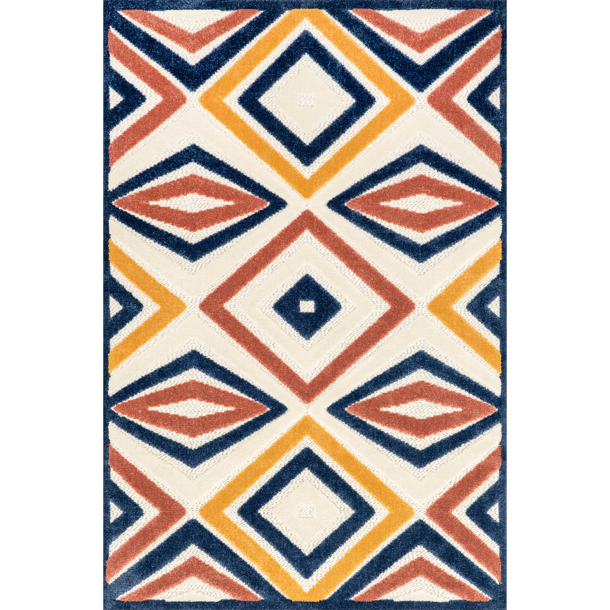 Salena Transitional Diamond Indoor/Outdoor Area Rug