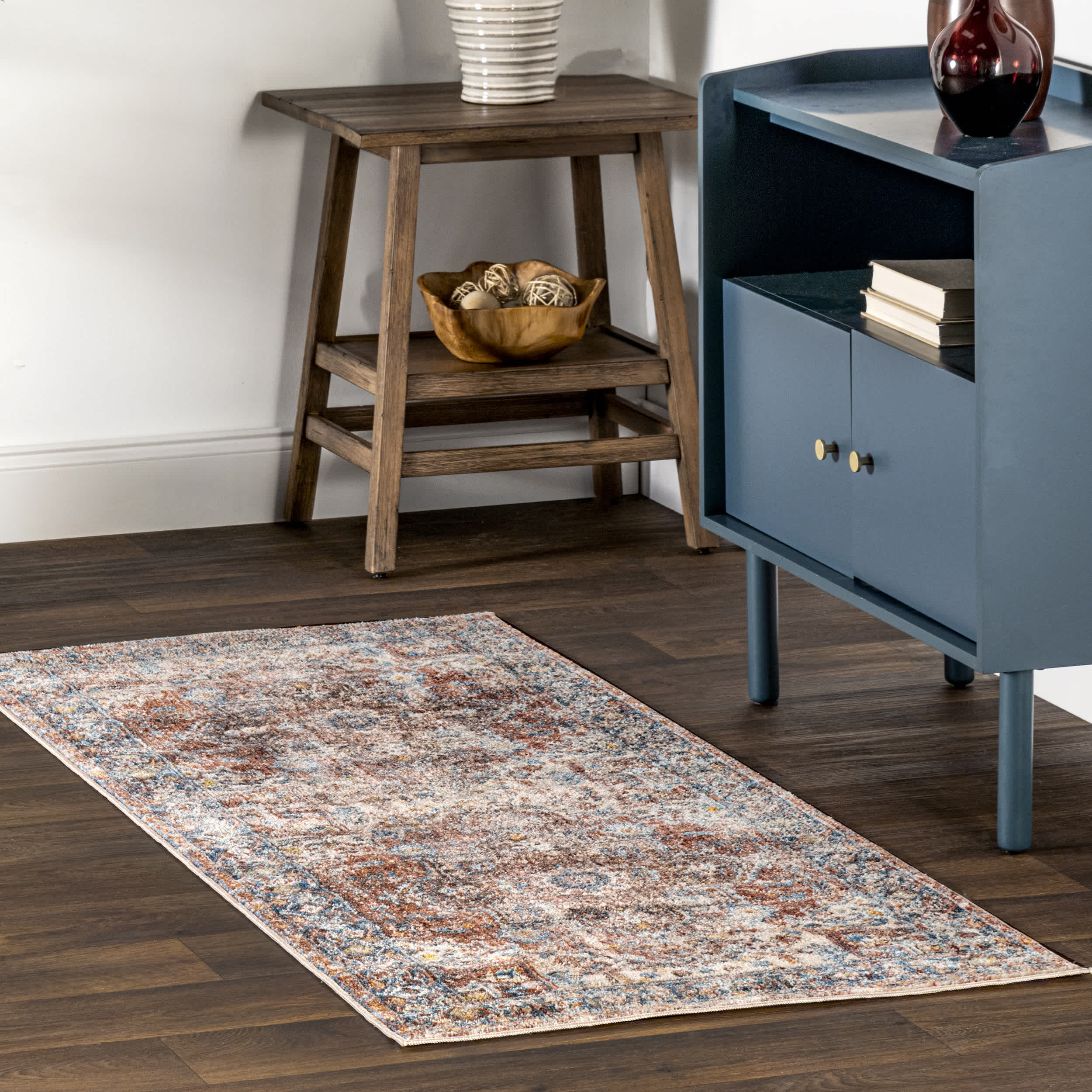 Vintage Pauline Floral Tassel Area Rug - Image 8