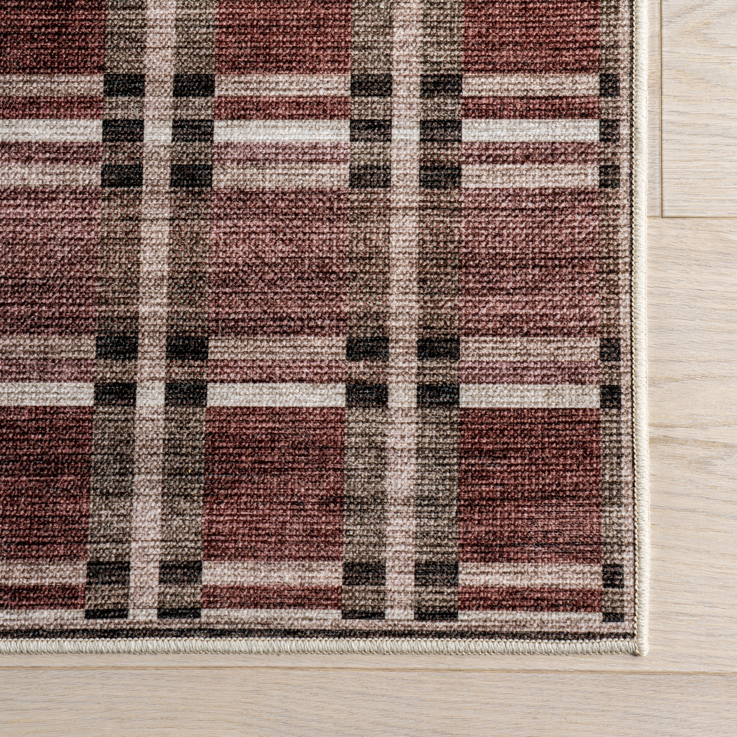 Nuloom Uzma Plaid Area Rug - Image 6