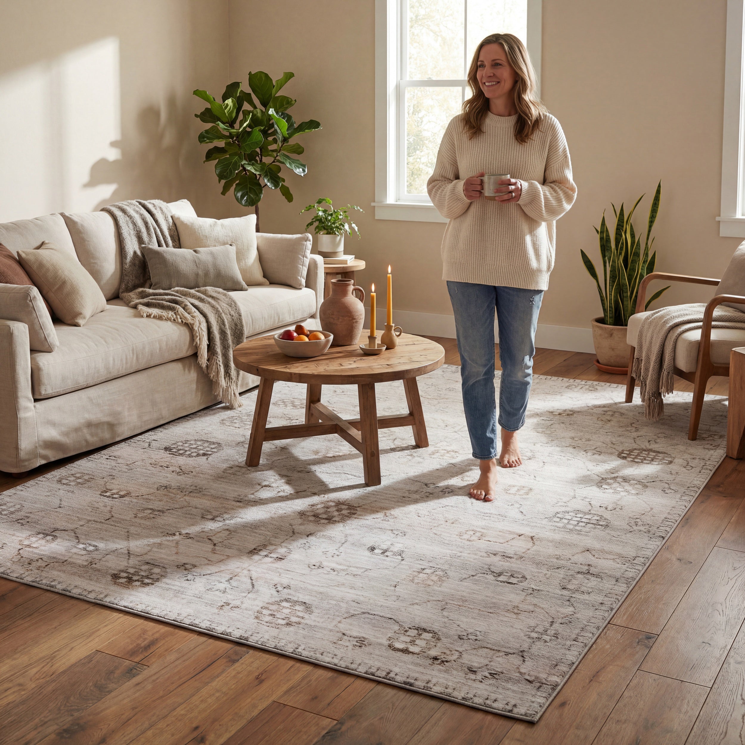 Nuloom Astrelle Floral & Paisley Washable Rug - Image 7