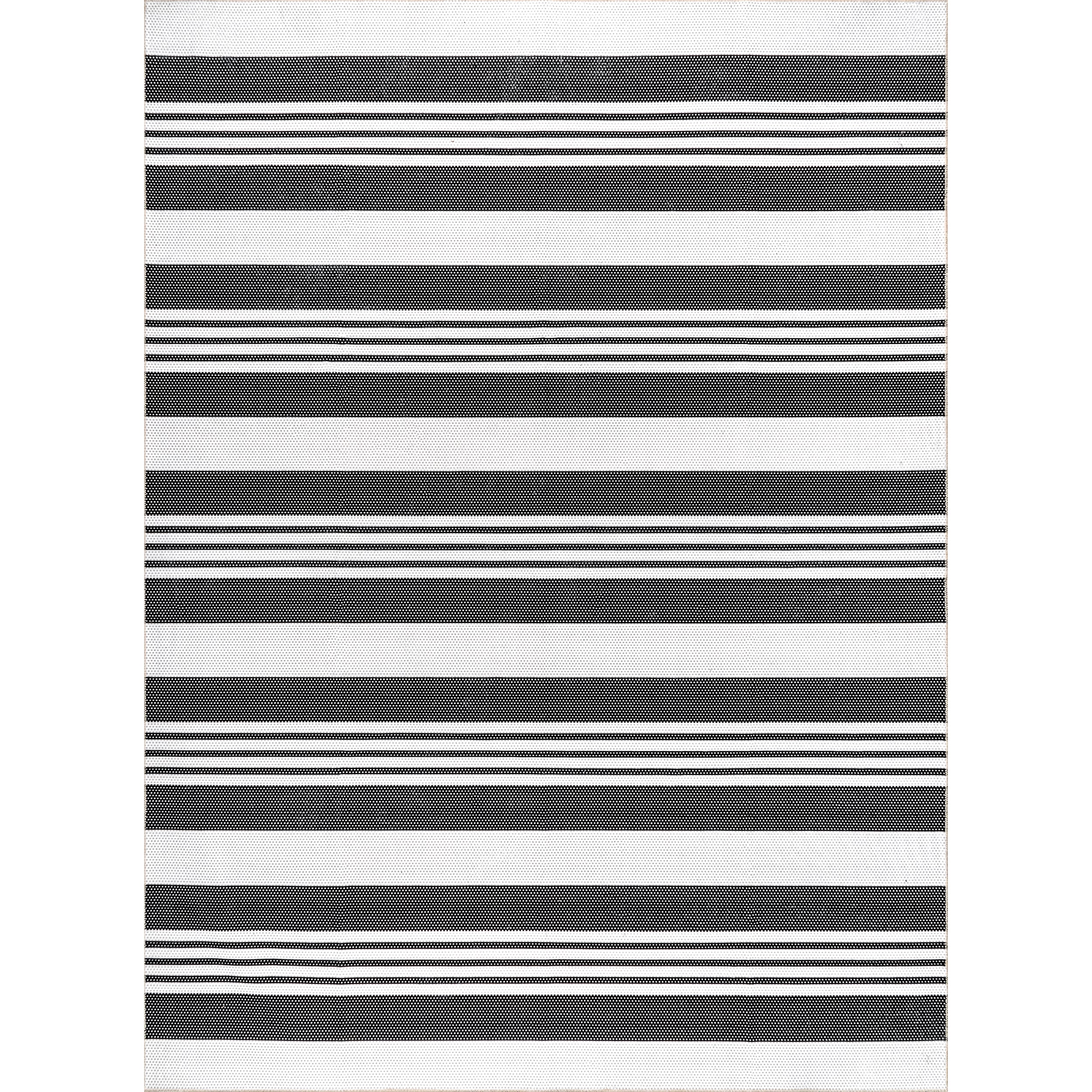 Lena Machine Washable Striped Area Rug