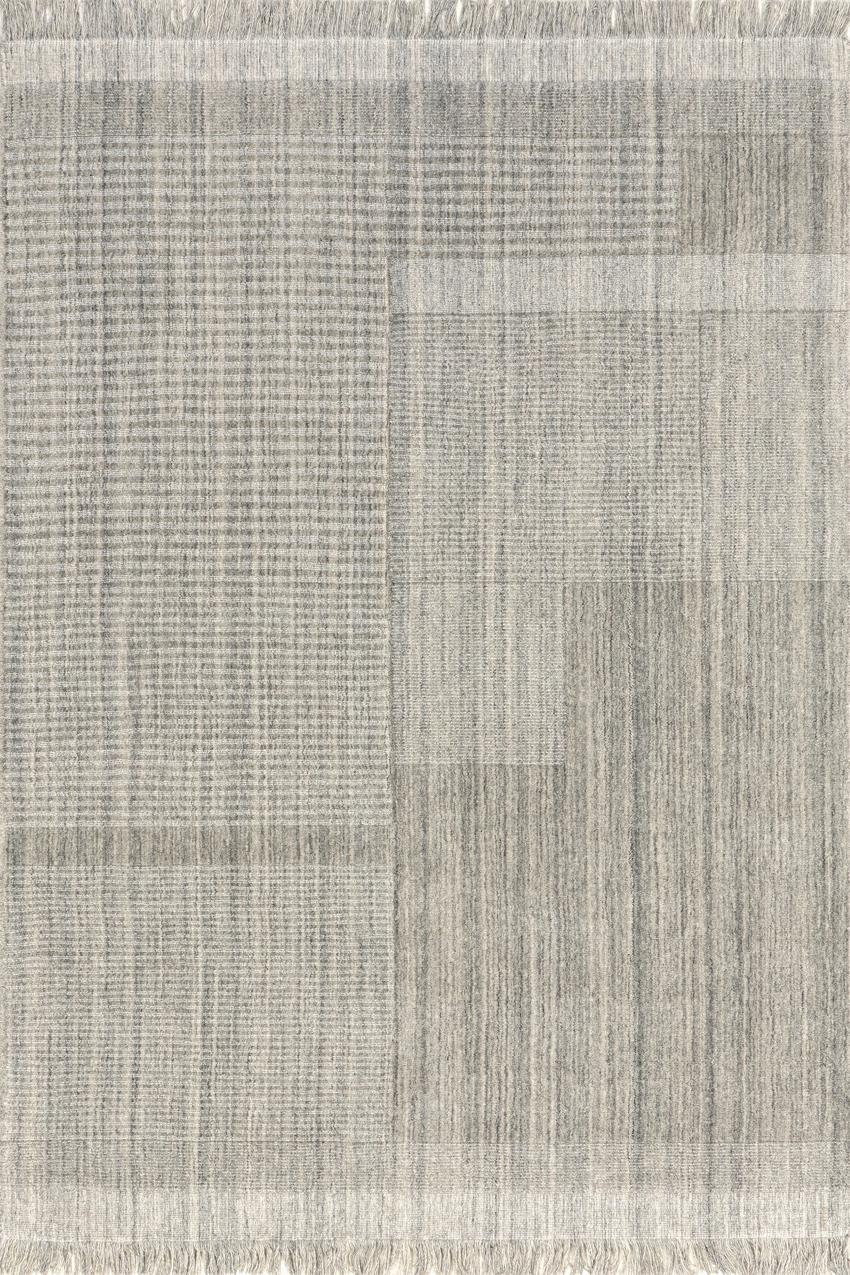Mozai Fringed Wool-Blend Area Rug