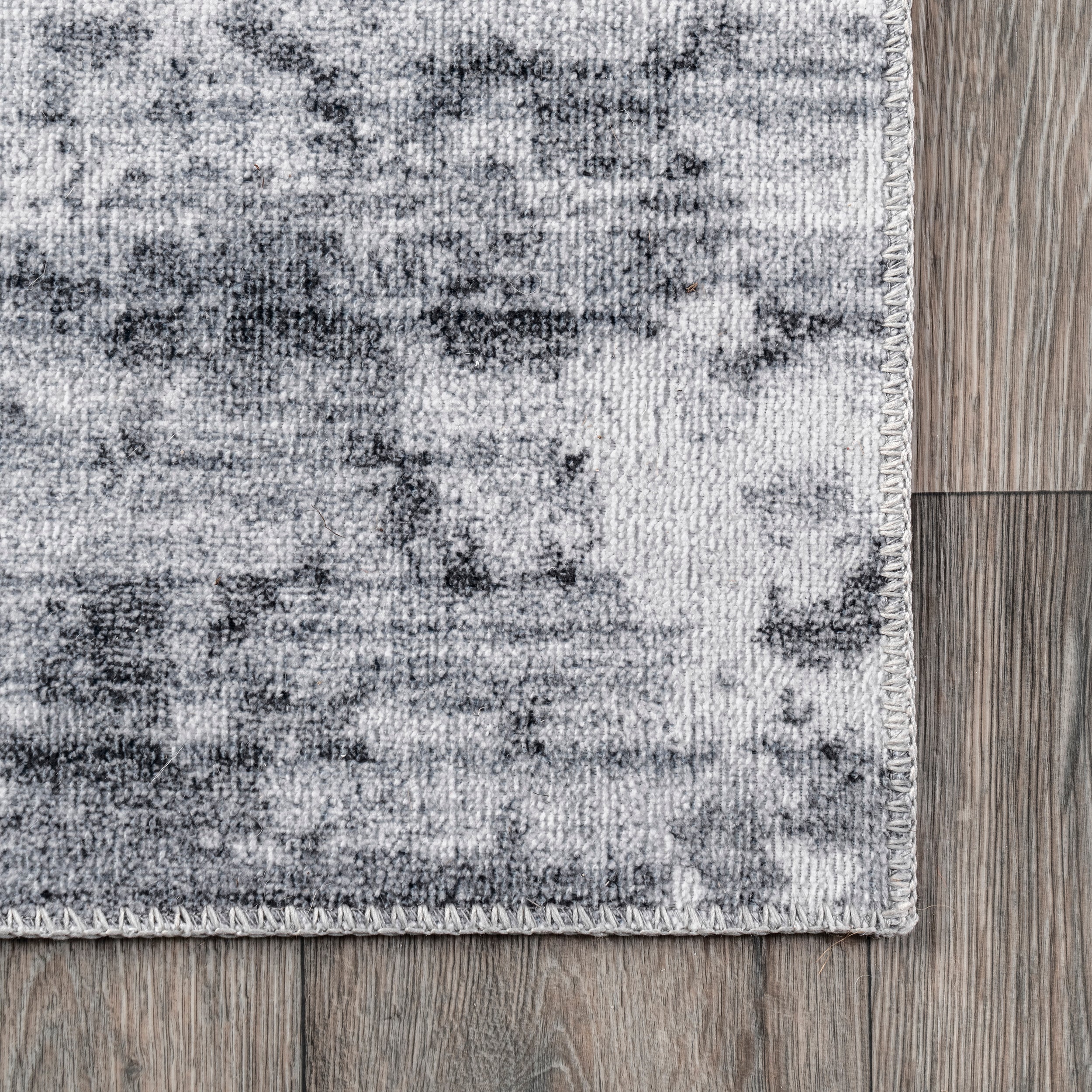 Alva Faded Abstract Machine Washable Area Rug - Image 5