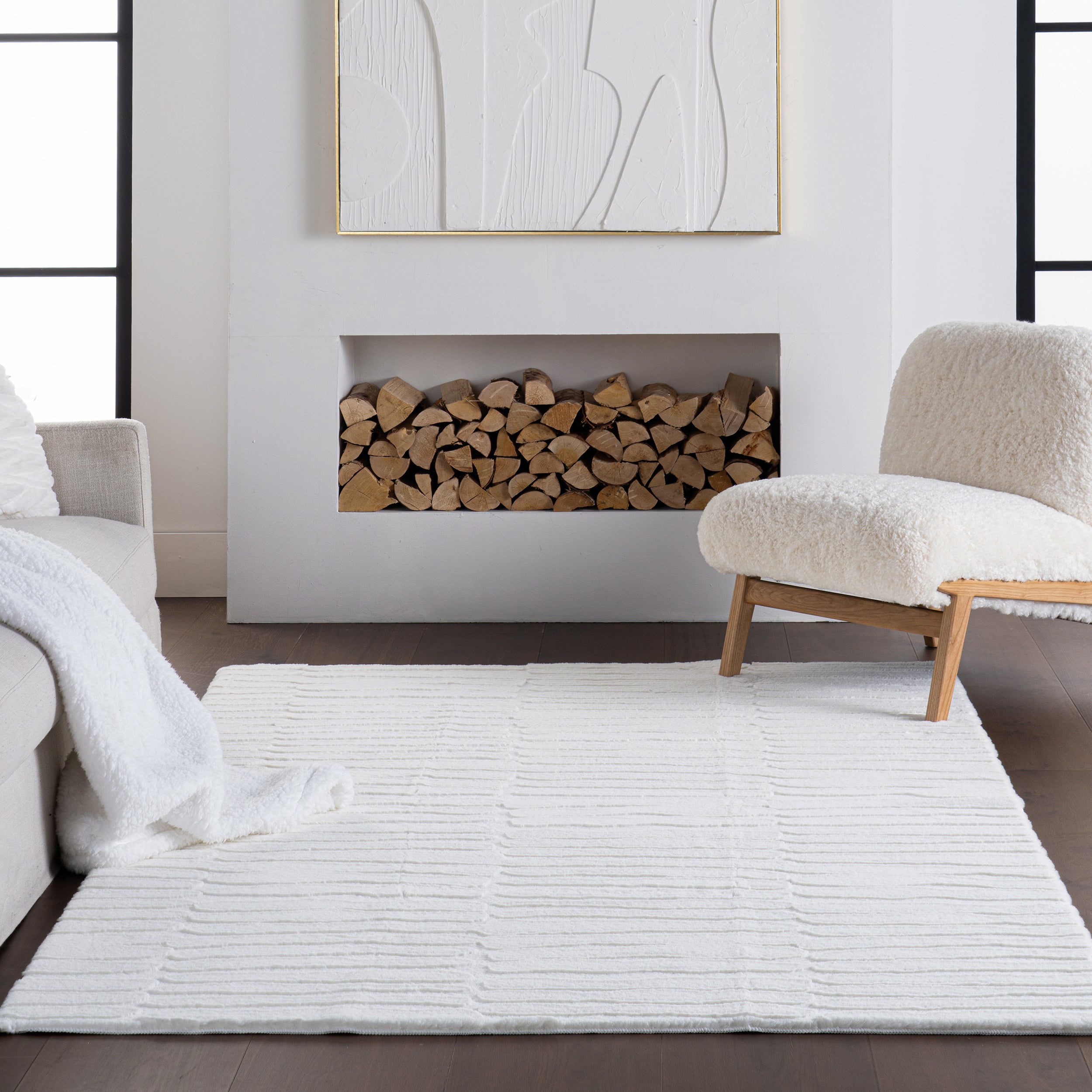Nuloom Nivella Solid Cloud Washable Area Rug - Image 2