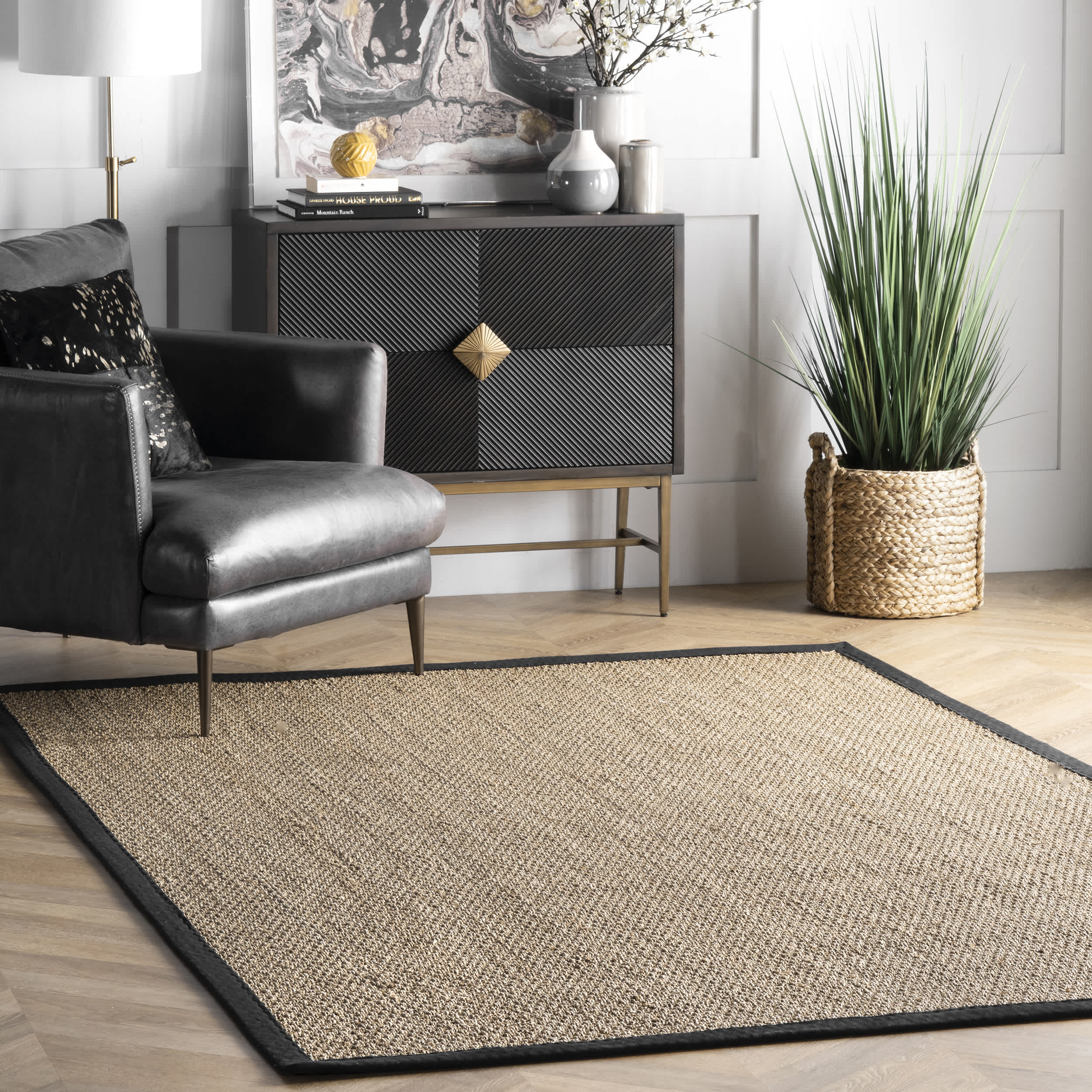 Elijah Seagrass with Border Area Rug - Image 14