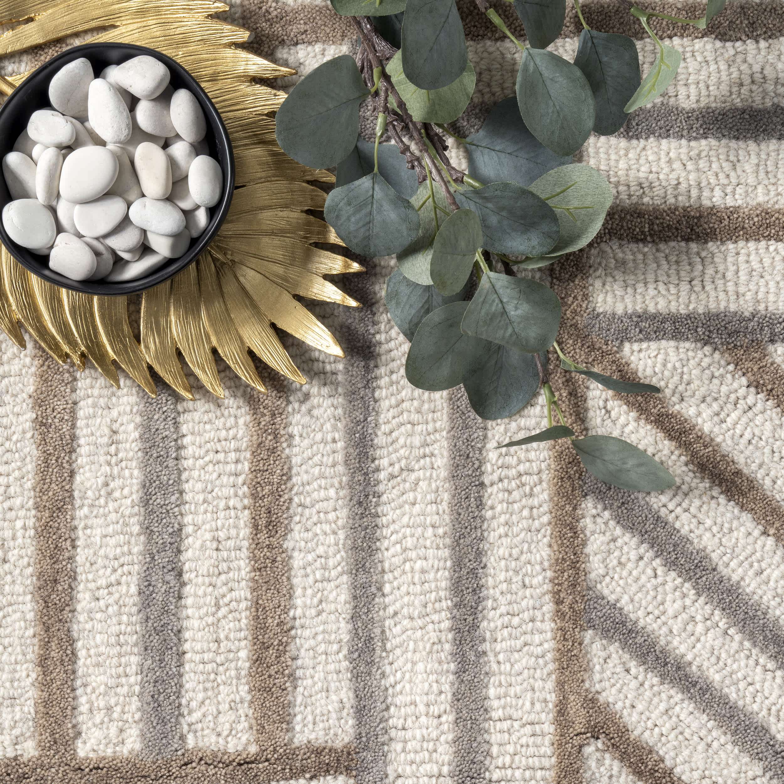Bonnie Hand Tufted Wool Abstract Area Rug - Image 6