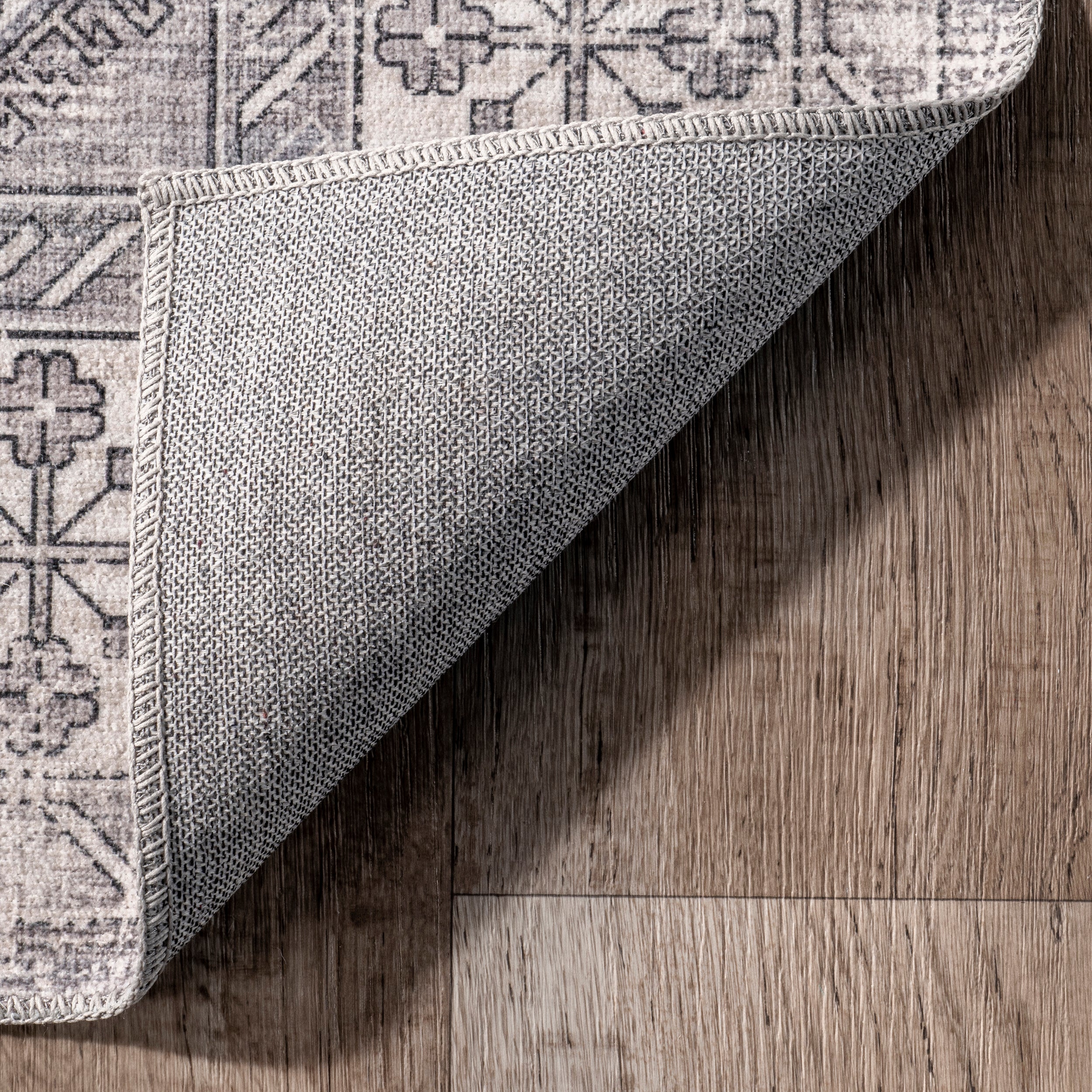 Medallion Bordered Machine Washable Area Rug - Image 20